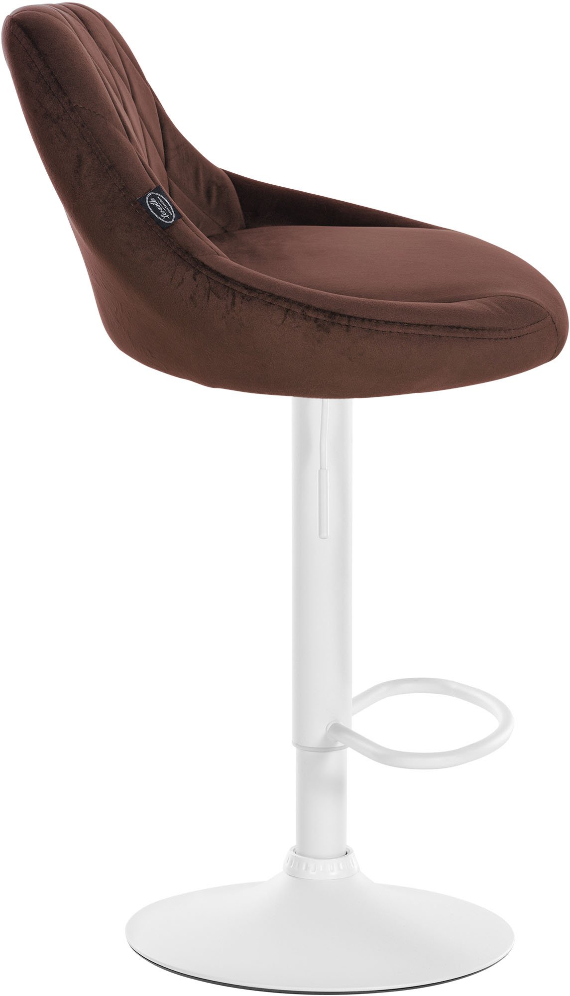 Lot de 2 tabourets de bar Lazio velours