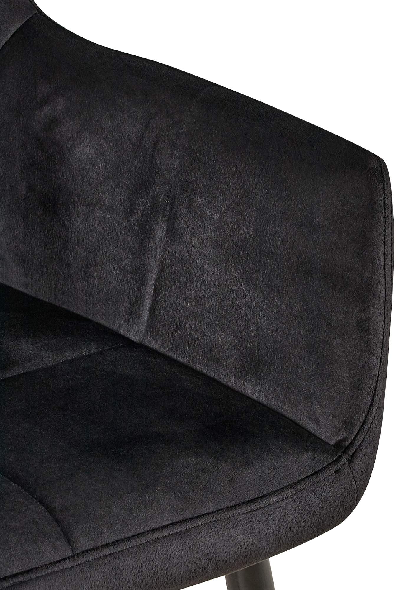 Lot de 2 chaises de salle à manger Emia velours