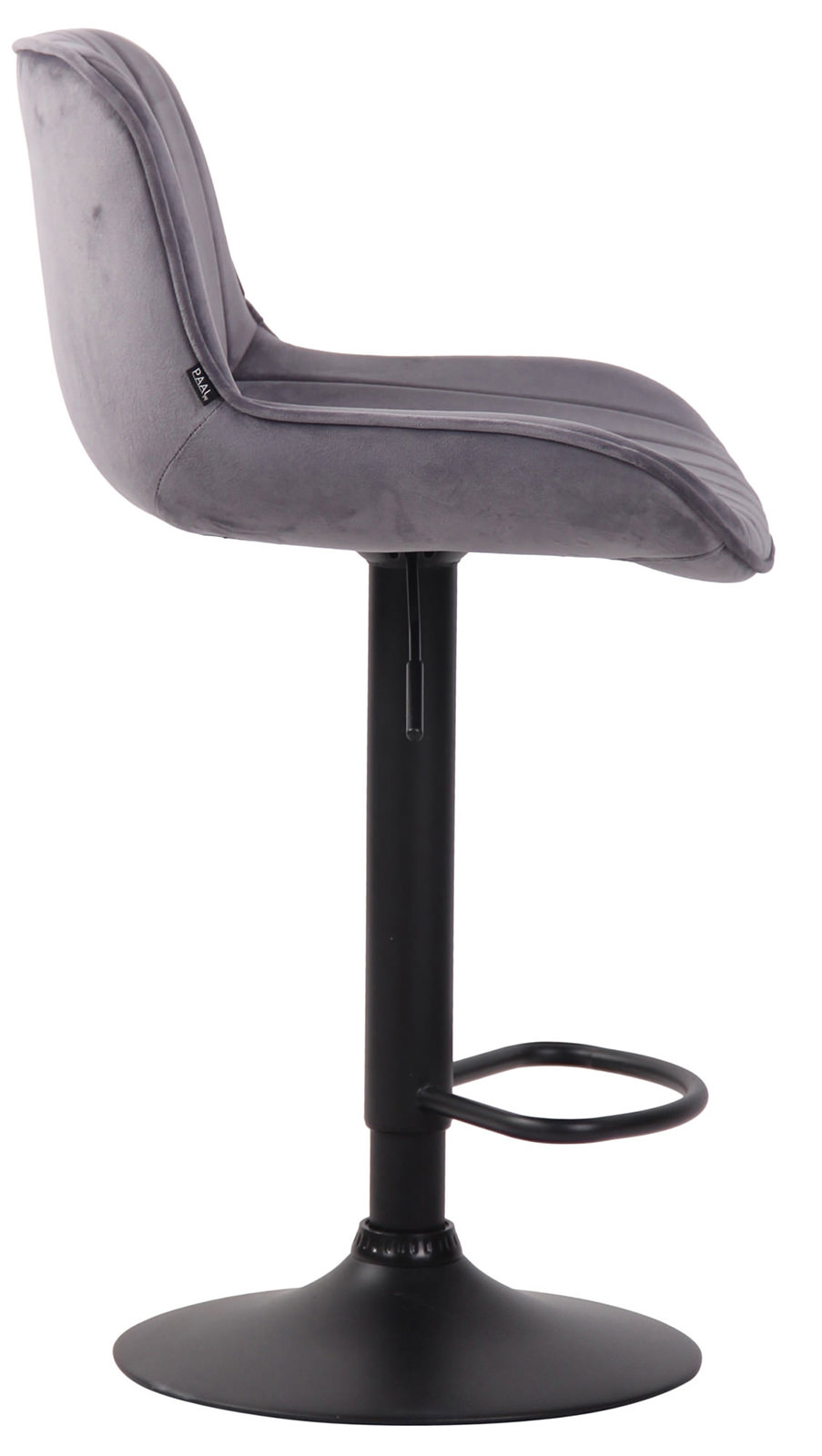 Lot de 2 Tabourets de bar Lentini en Velours Pied trompette en Métal