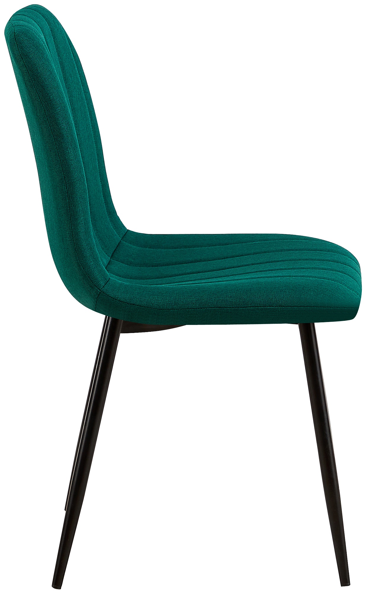 Lot de 4 Chaises de salle à manger Dijon avec Piètement en métal noir