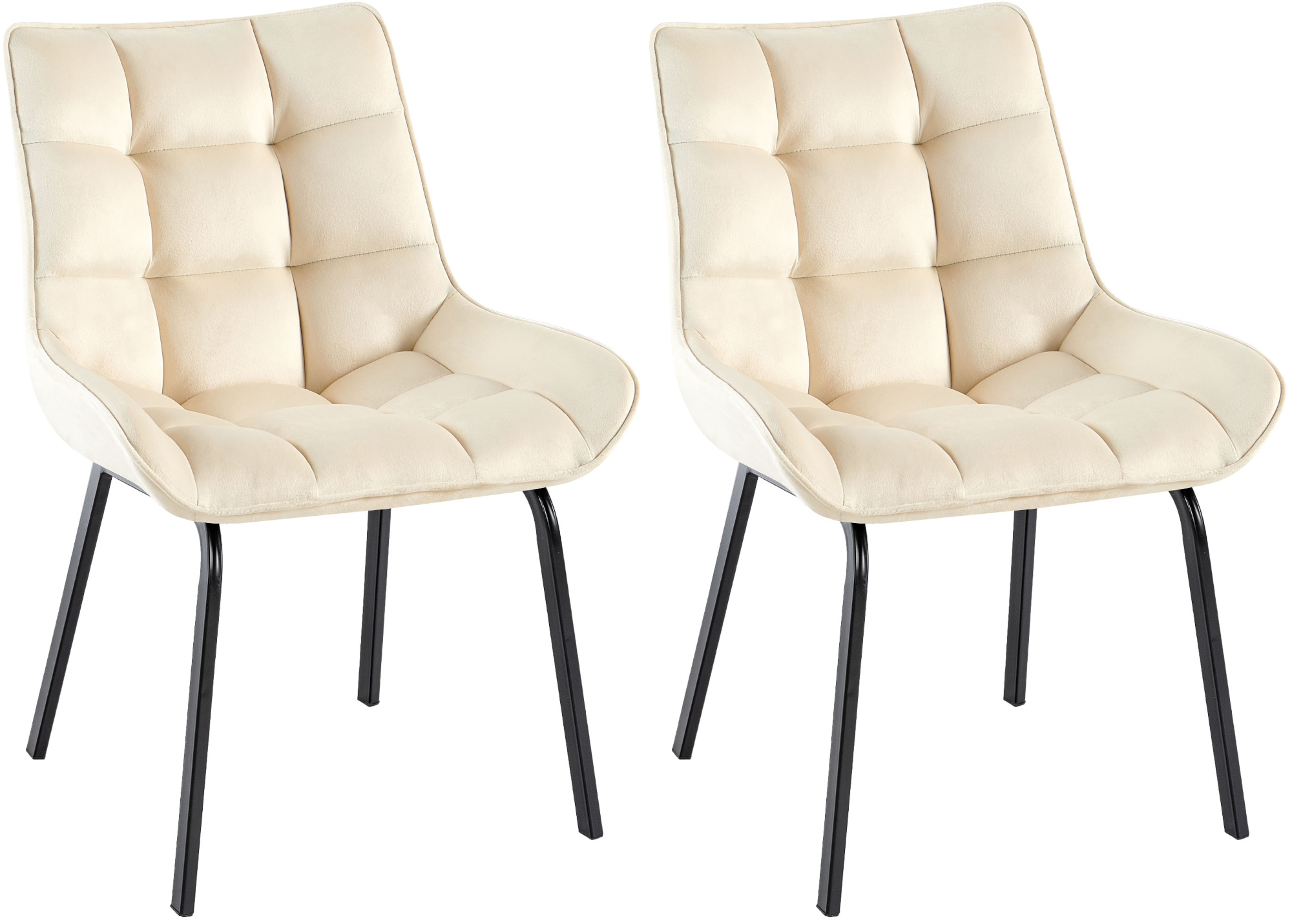 Lot de 2 chaises de salle à manger Saranda