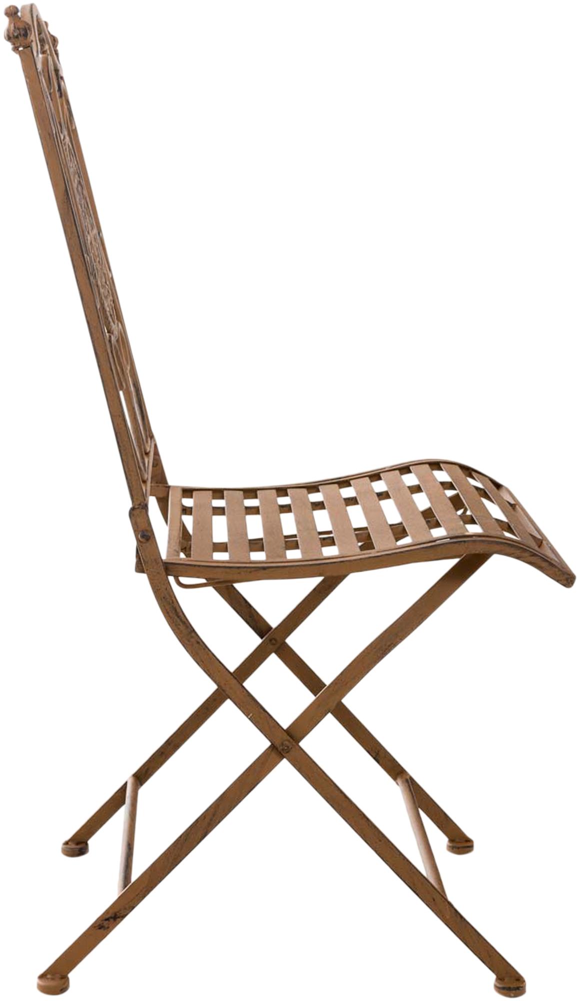 Lot de 2 chaises de jardin pliables Sibell en fer