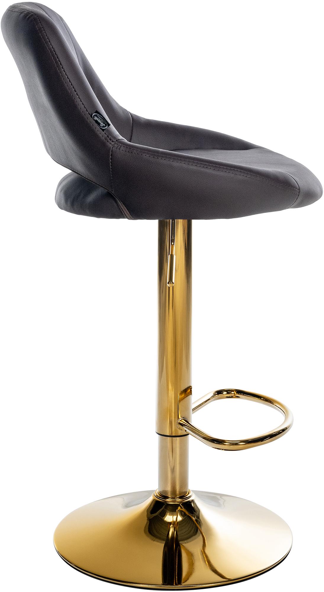Lot de 2 tabourets de bar Milet en similicuir