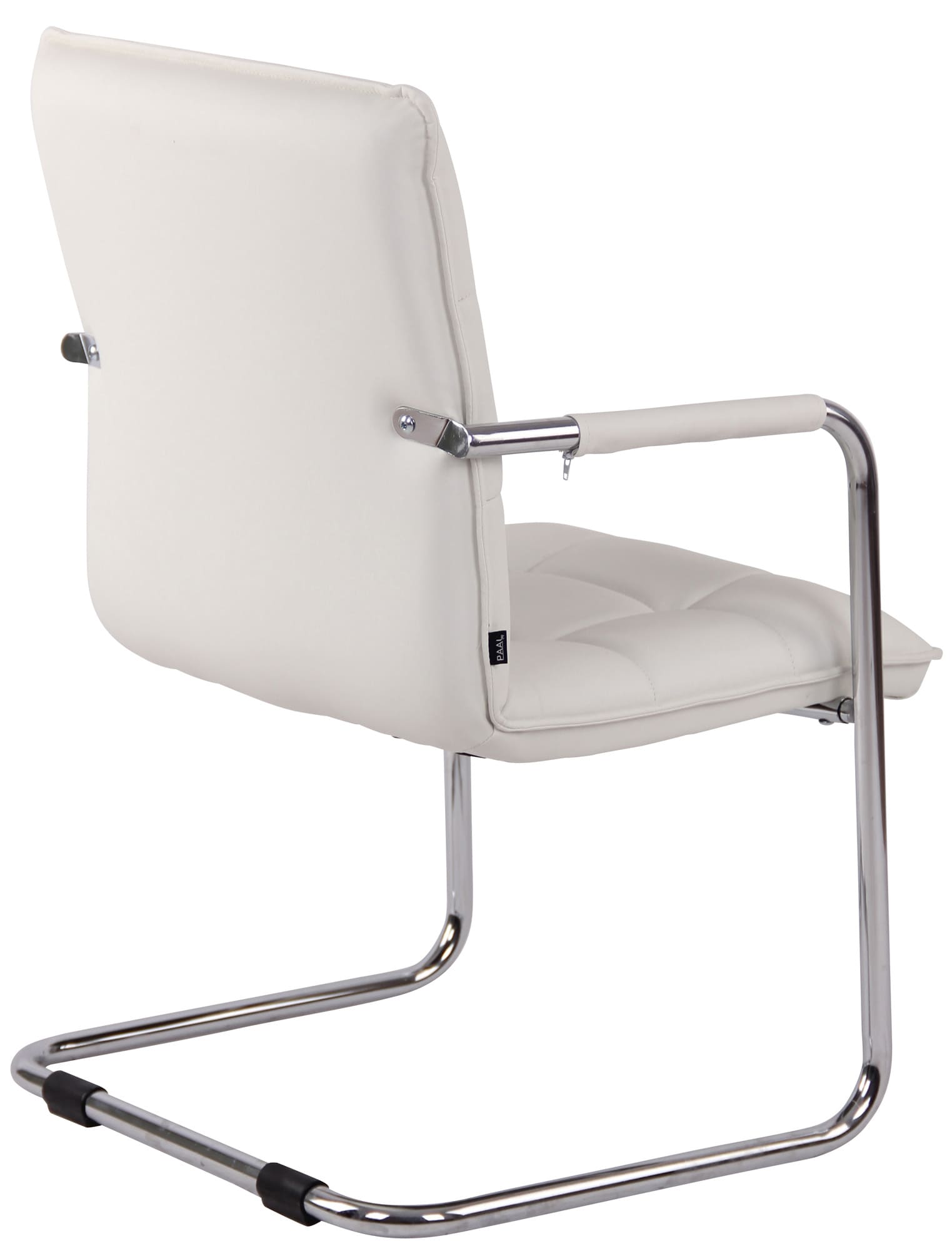 Lot de 2 Chaises Cantilever Gandia en Similicuir et pieds en Métal