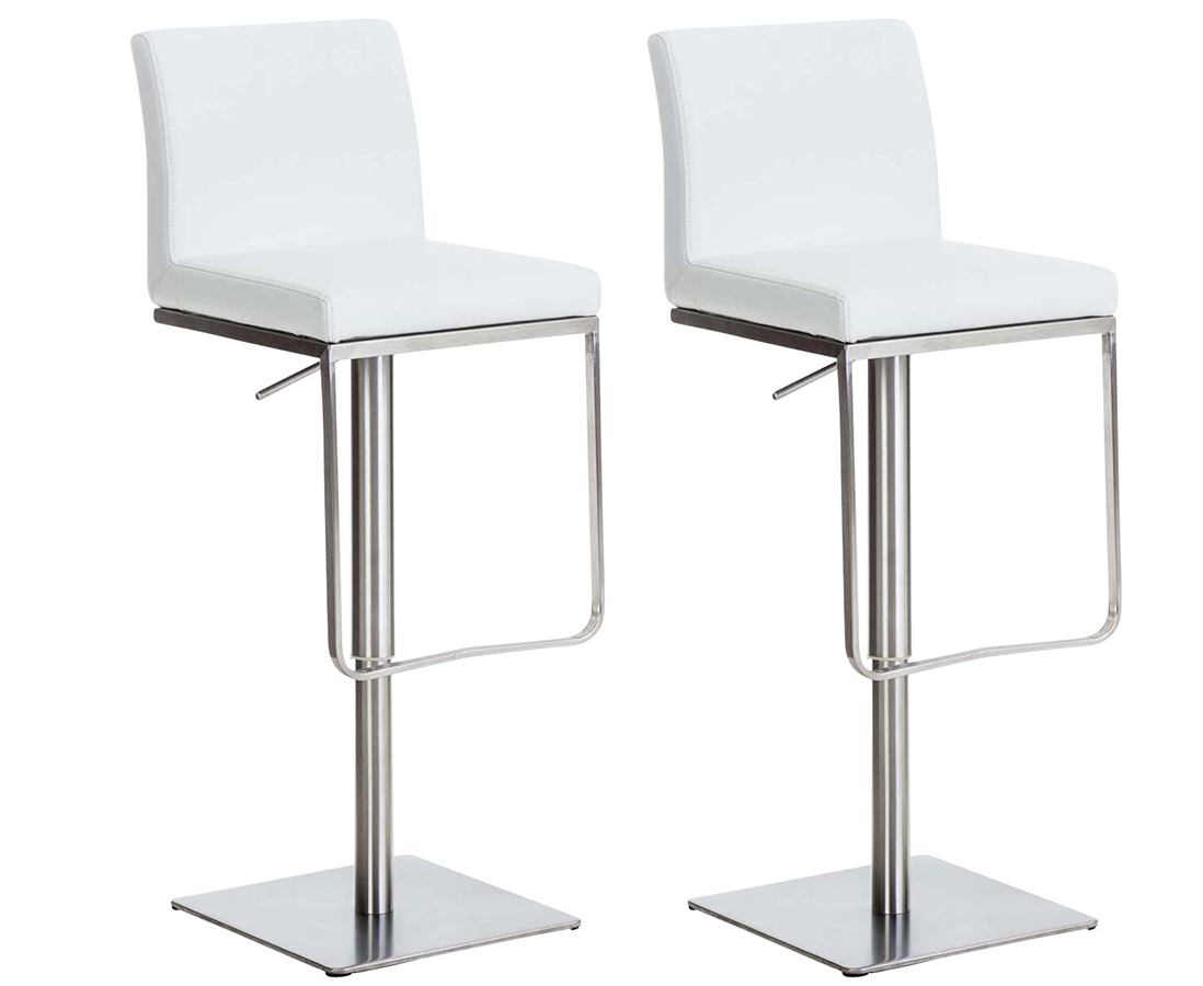 Lot de 2 tabourets de bar Panama recouverts de similicuir