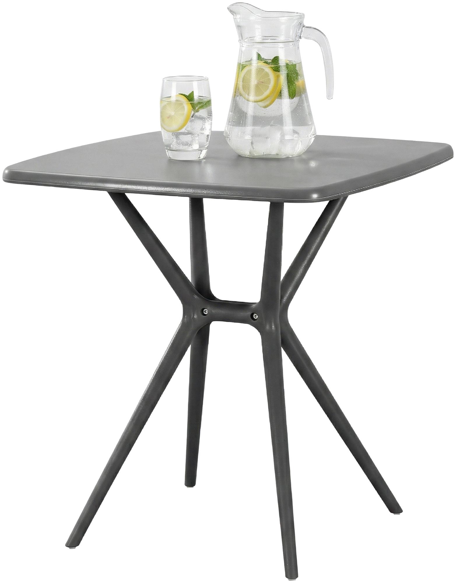 Table de jardin Becky carree 72 x 72 cm
