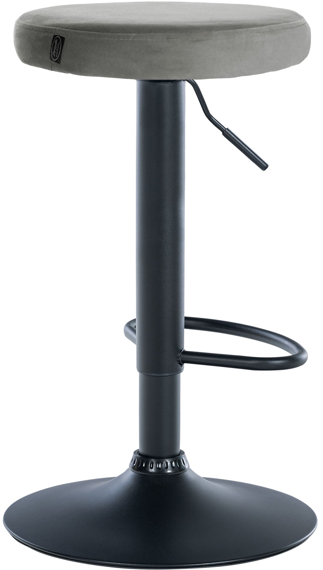 Lot de 2 tabourets de bar Ponte velours