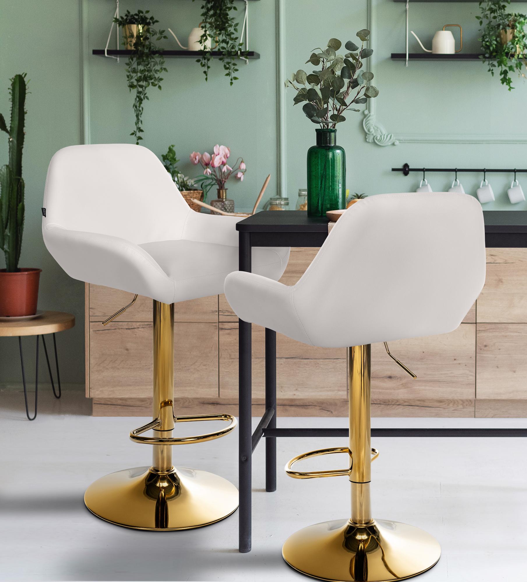 Tabouret de bar Braga Gold similicuir