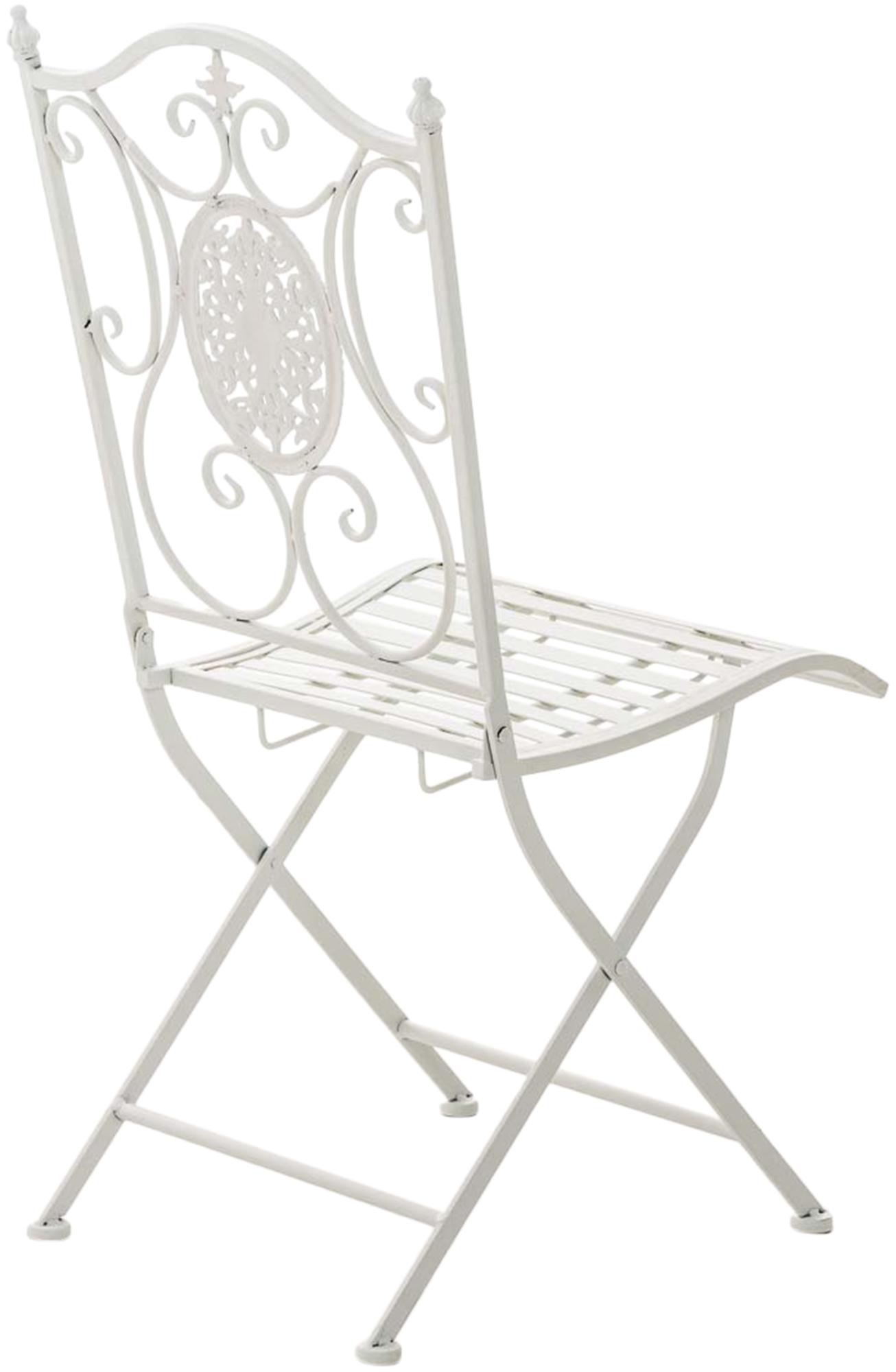 Lot de 2 chaises de jardin pliables Sibell en fer