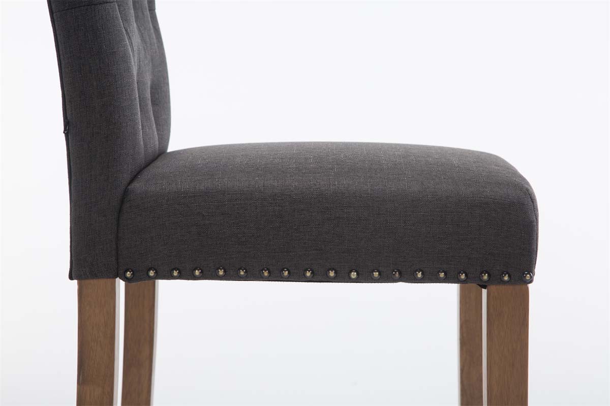 Lot de 2 Tabourets de Bar Louise Tissu