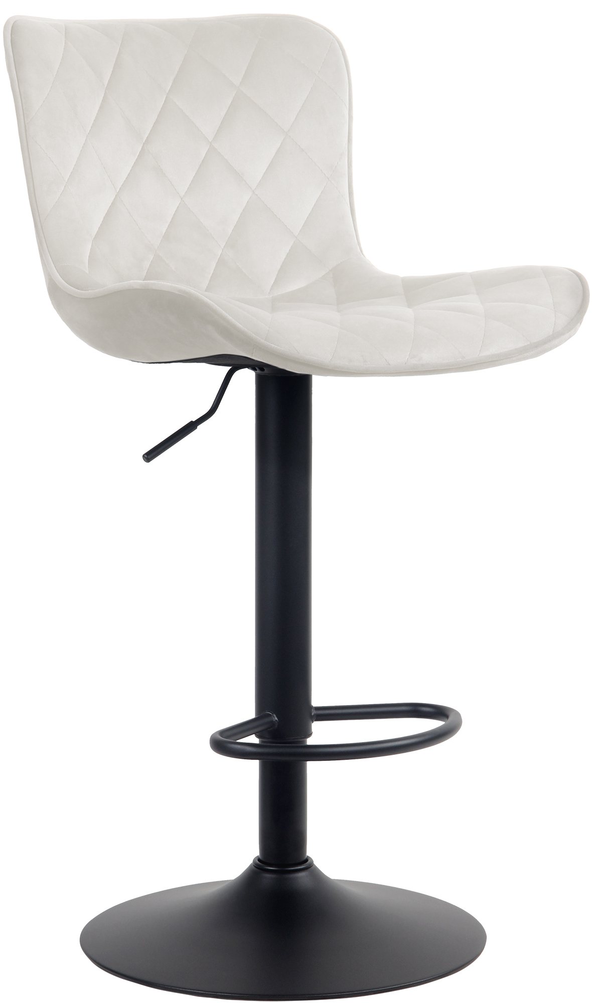 Tabouret de bar Emma Pied en Métal Hauteur réglable Siège pivotant