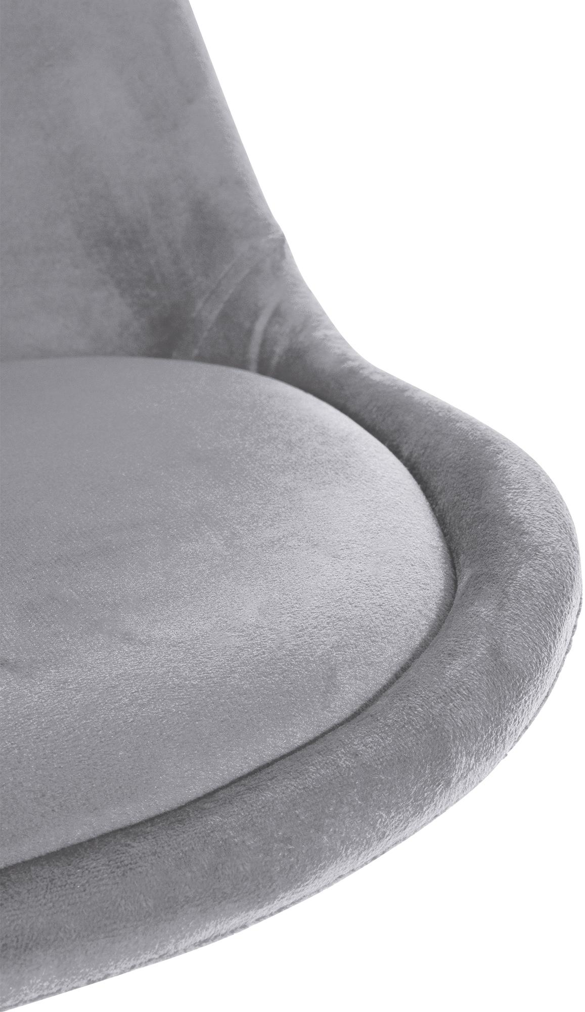 Chaise de salle à manger Sofia en velours avec Pieds en bois