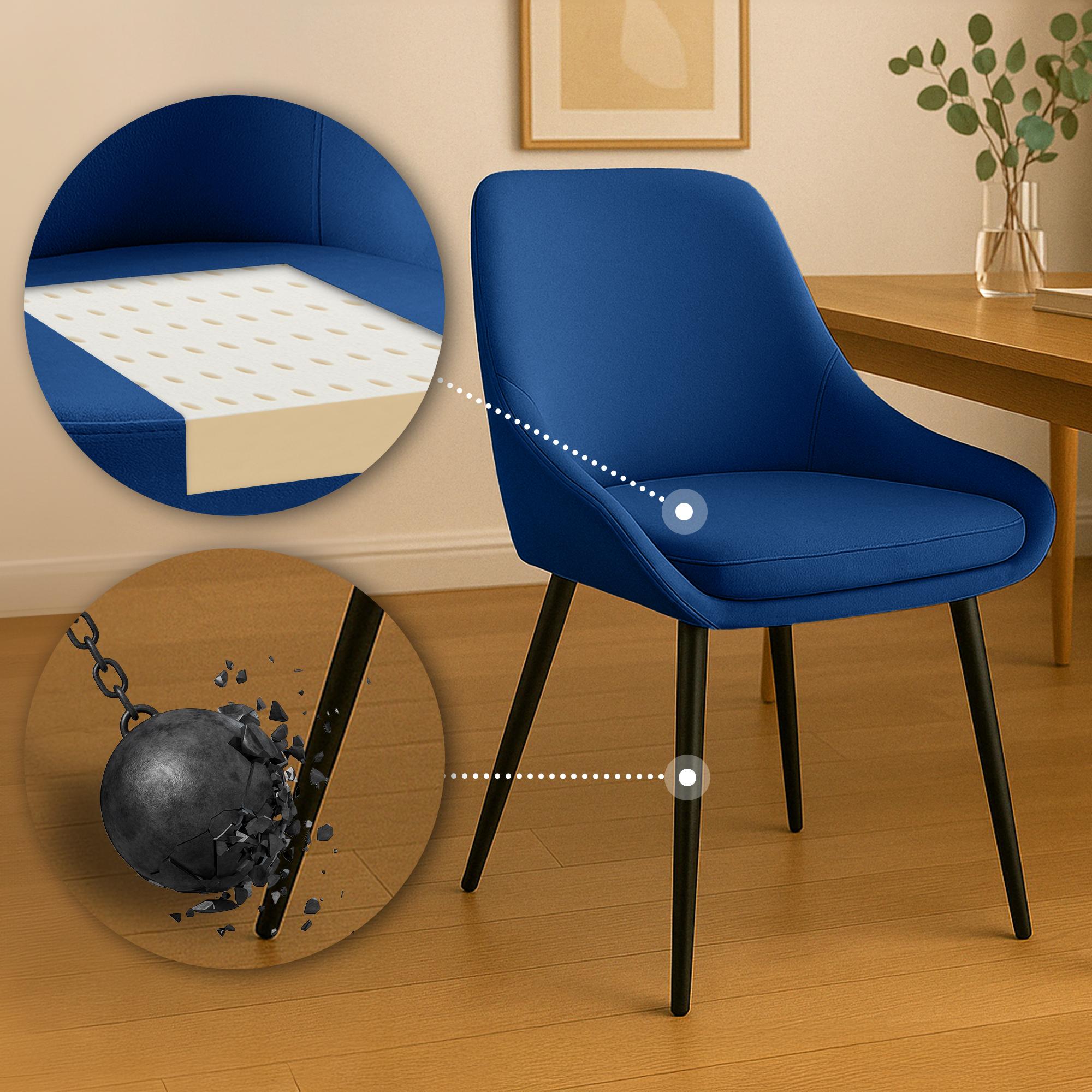 Lot de 2 chaises de salle à manger Elmira