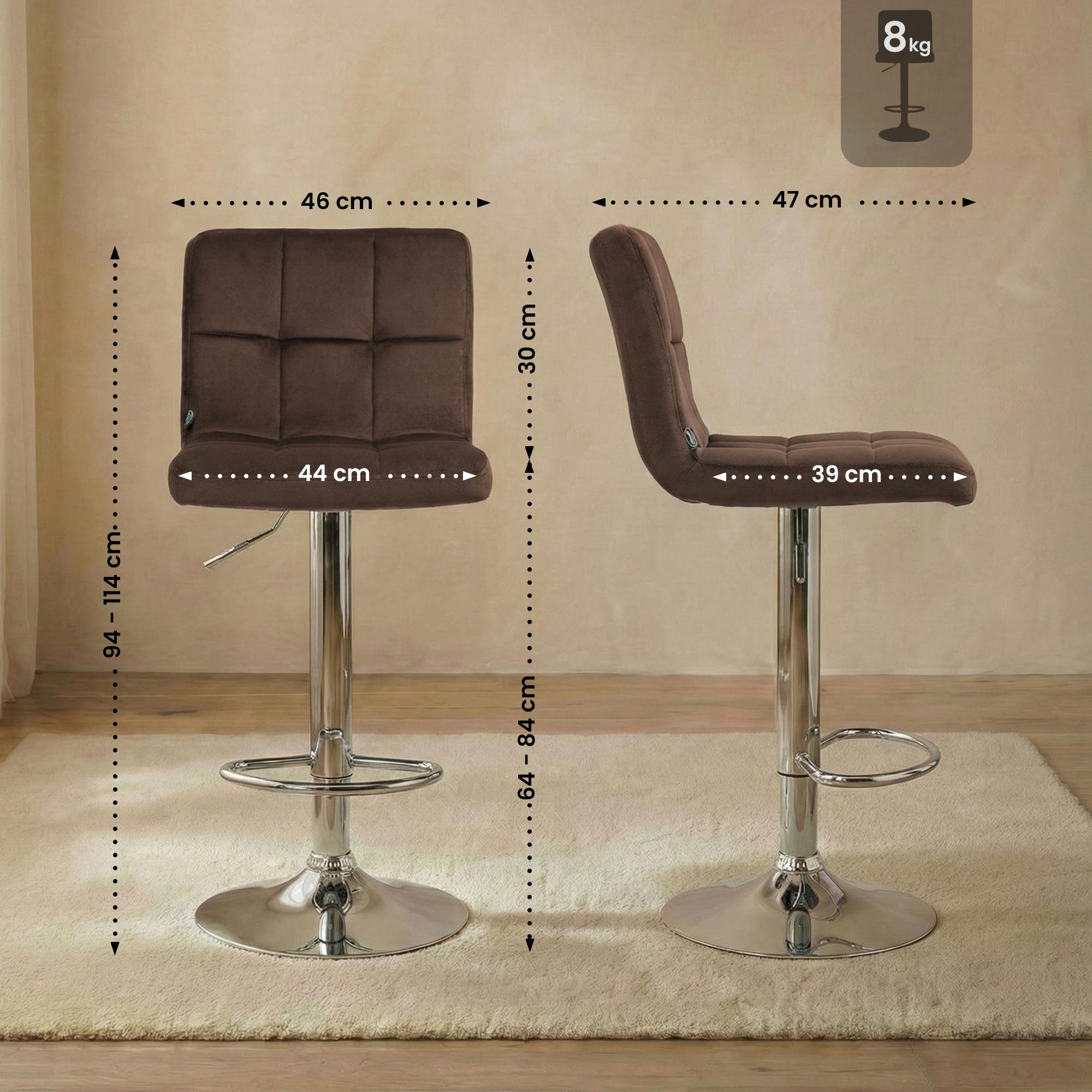 Tabouret de Bar Peru Velours