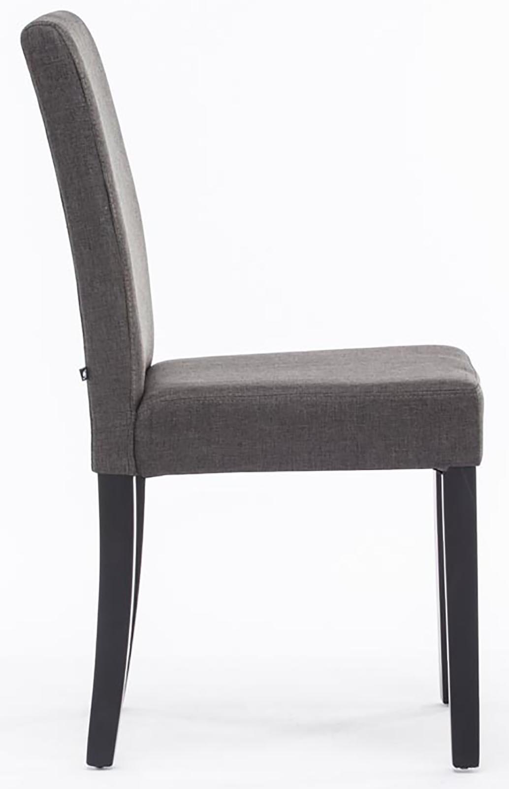 Chaise de salle à manger Ina en tissu avec Pieds en Bois