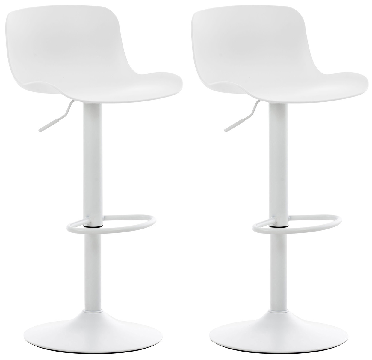 Lot de 2 tabourets de bar Almada en Plastique