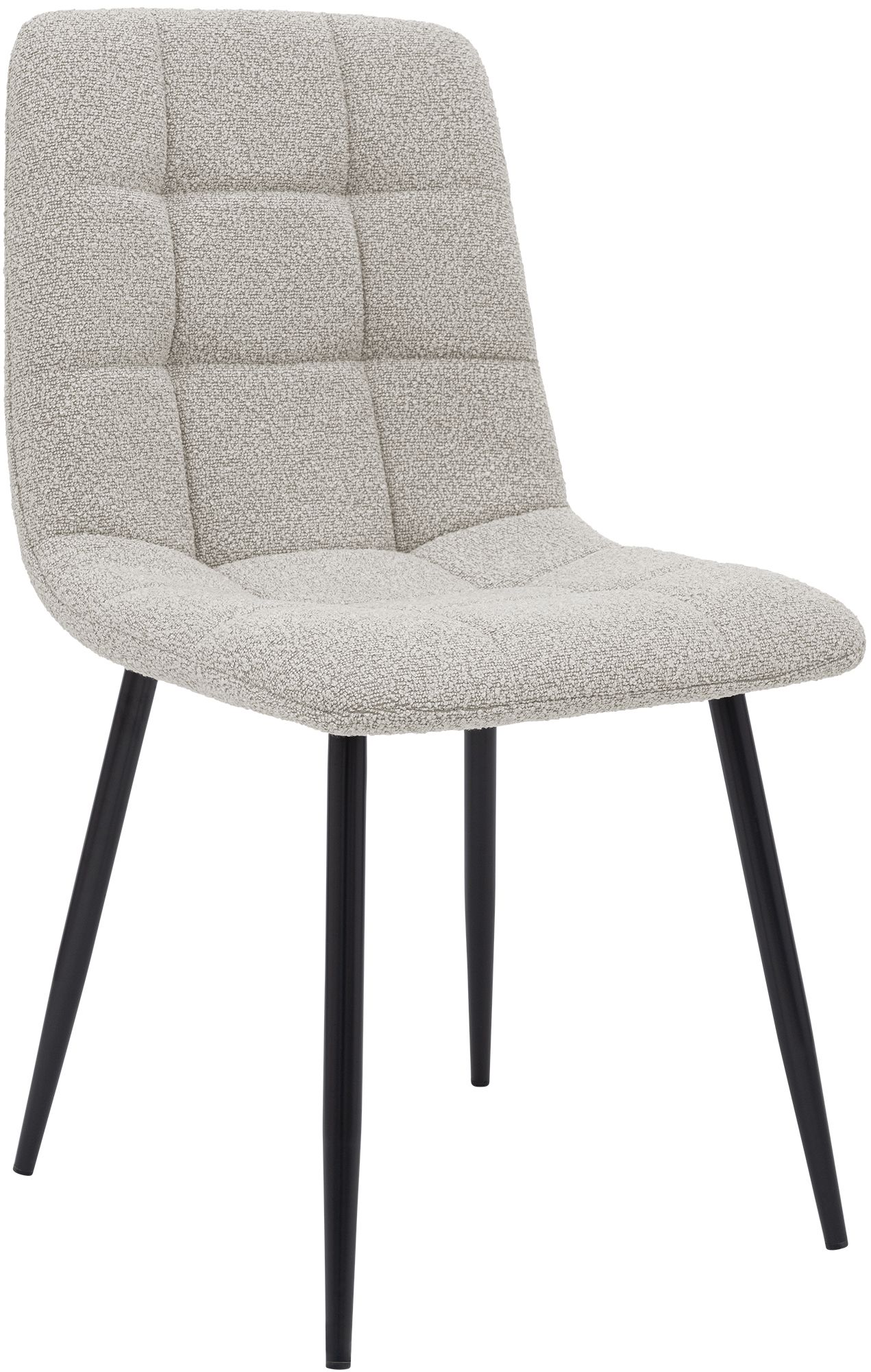Chaise de salle a manger Antibes en tissu teddy