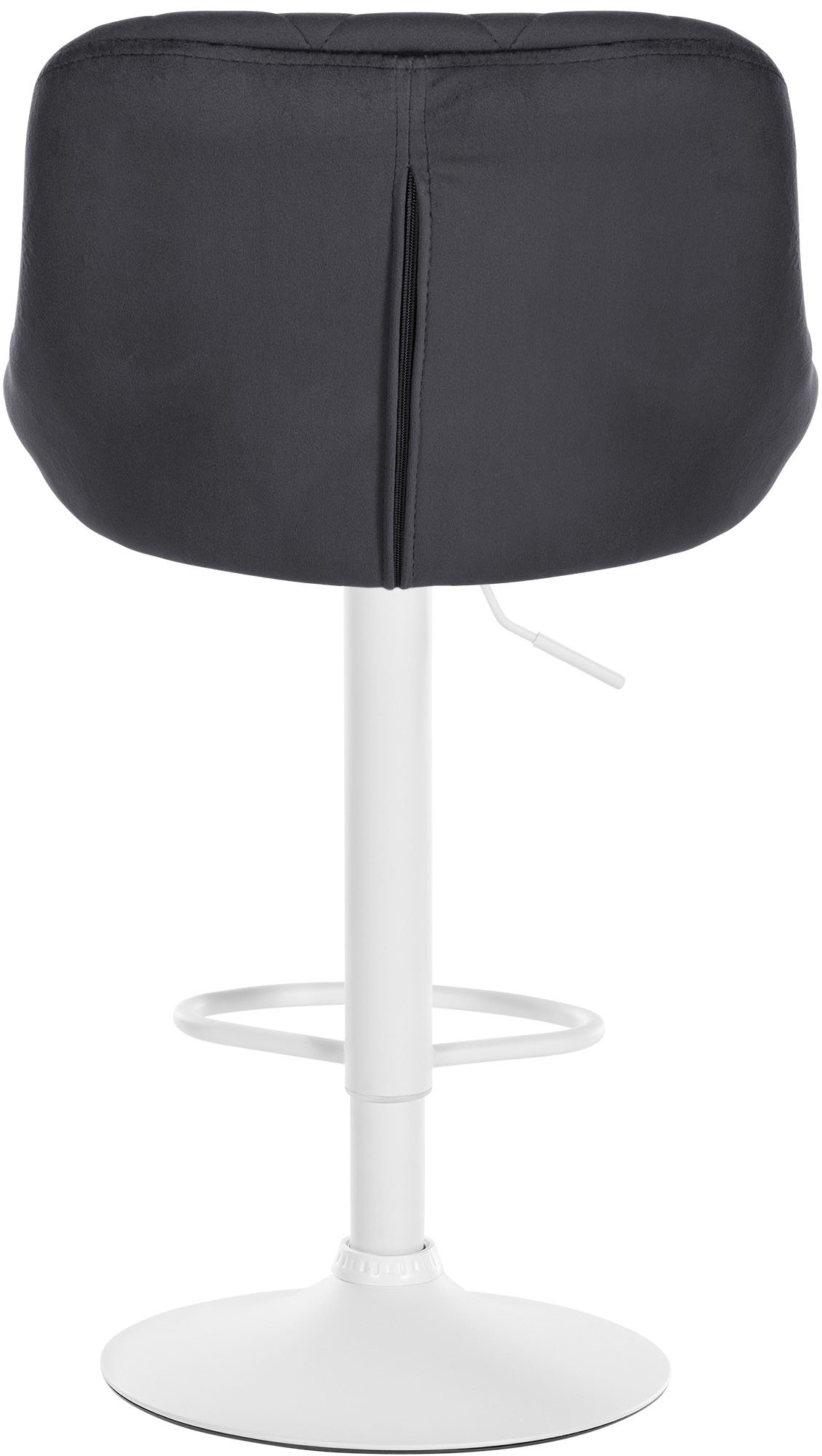 Tabouret de bar Lazio en velours avec pied en métal