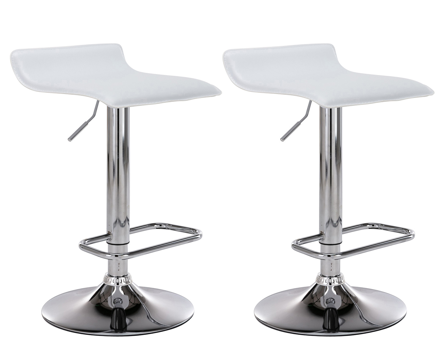 Lot de 2 Tabourets de bar Dyn en similicuir
