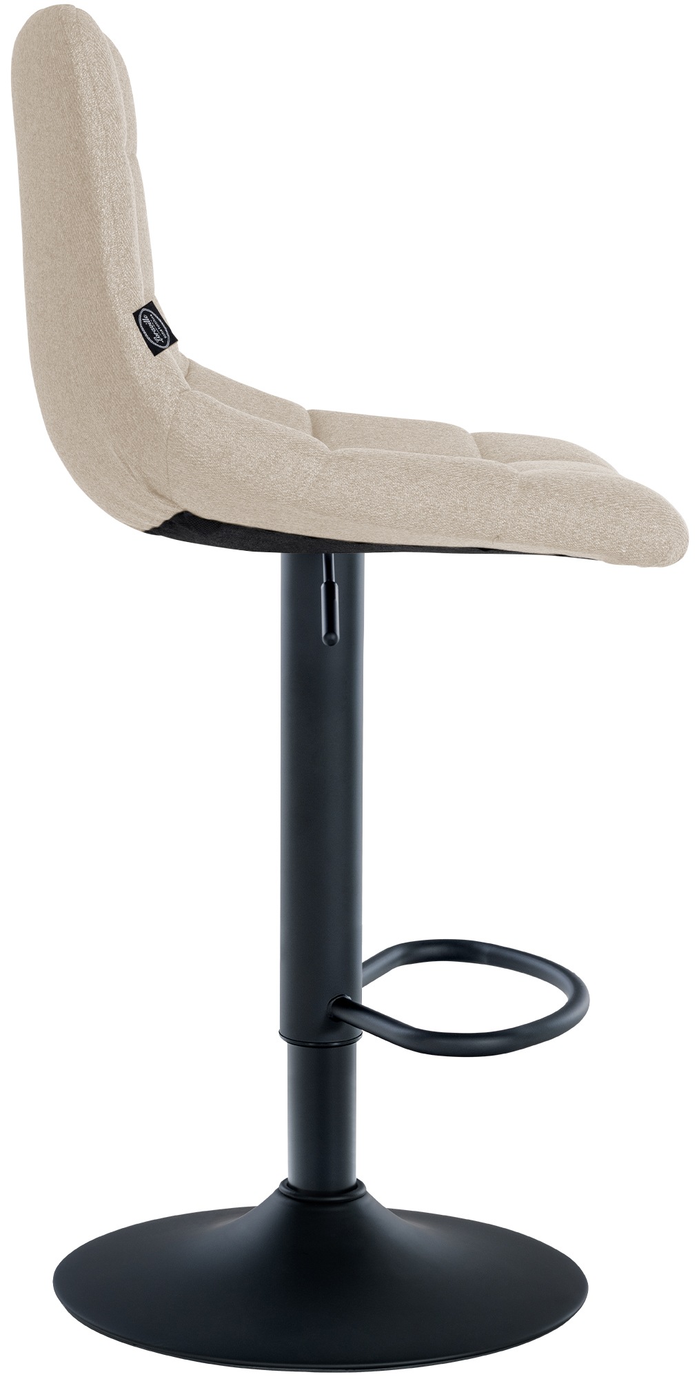 Lot de 2 tabourets de bar Jerry tissu