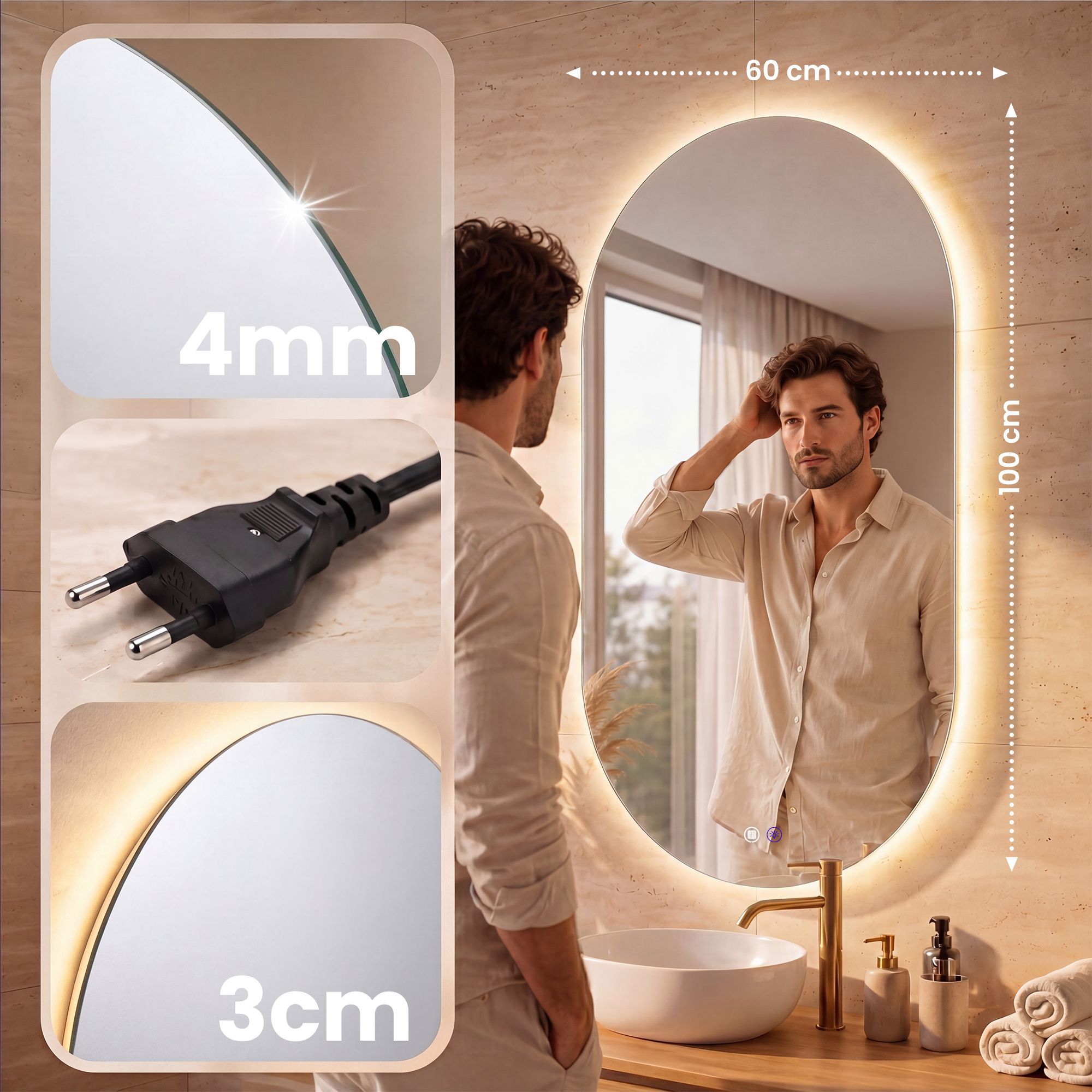 Miroir de salle de bain Barbora