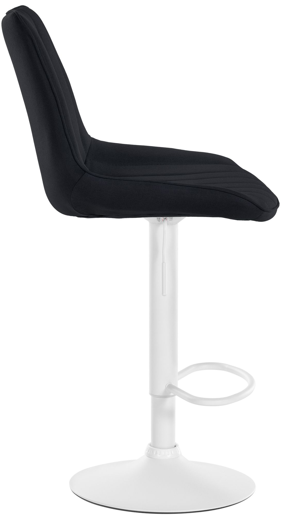 Tabouret de bar Toni en Tissu Pied trompette en Métal