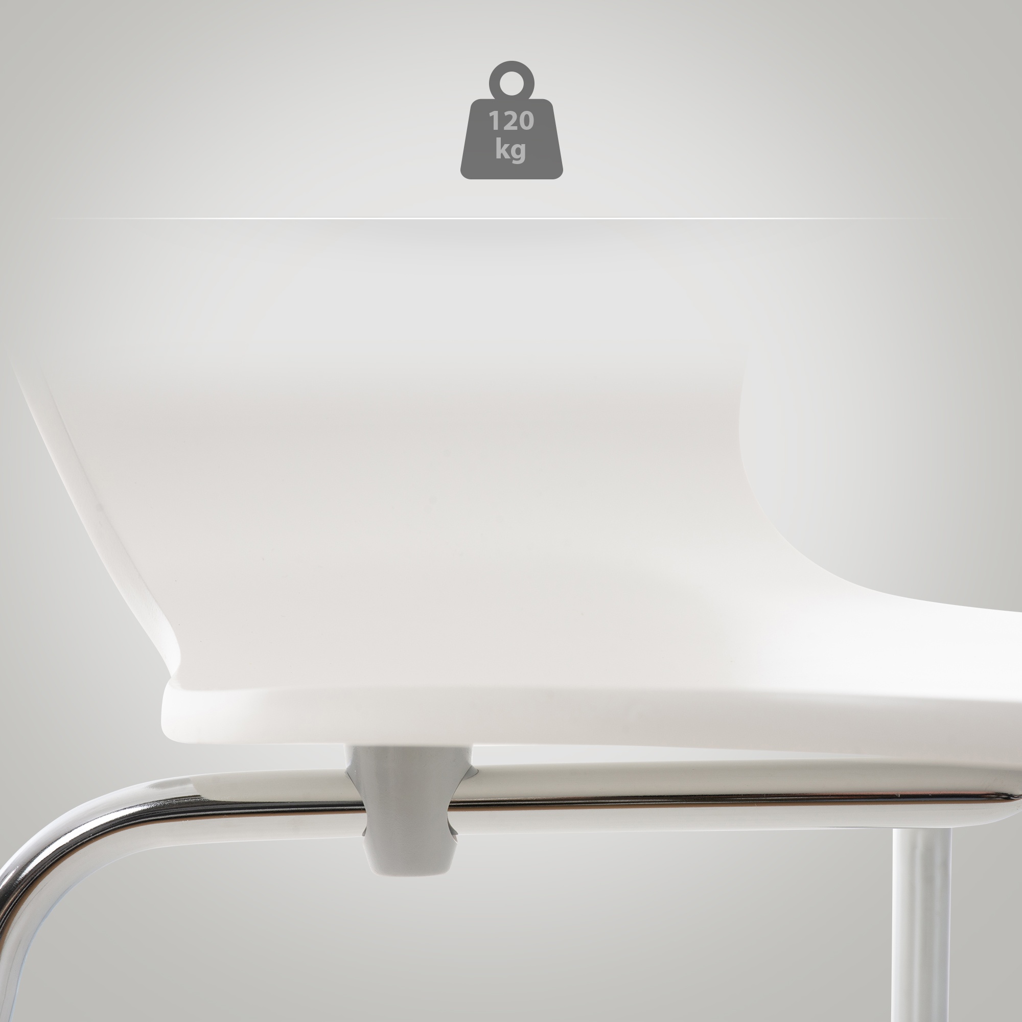 Lot de 16 chaises visiteur empilables Calisto