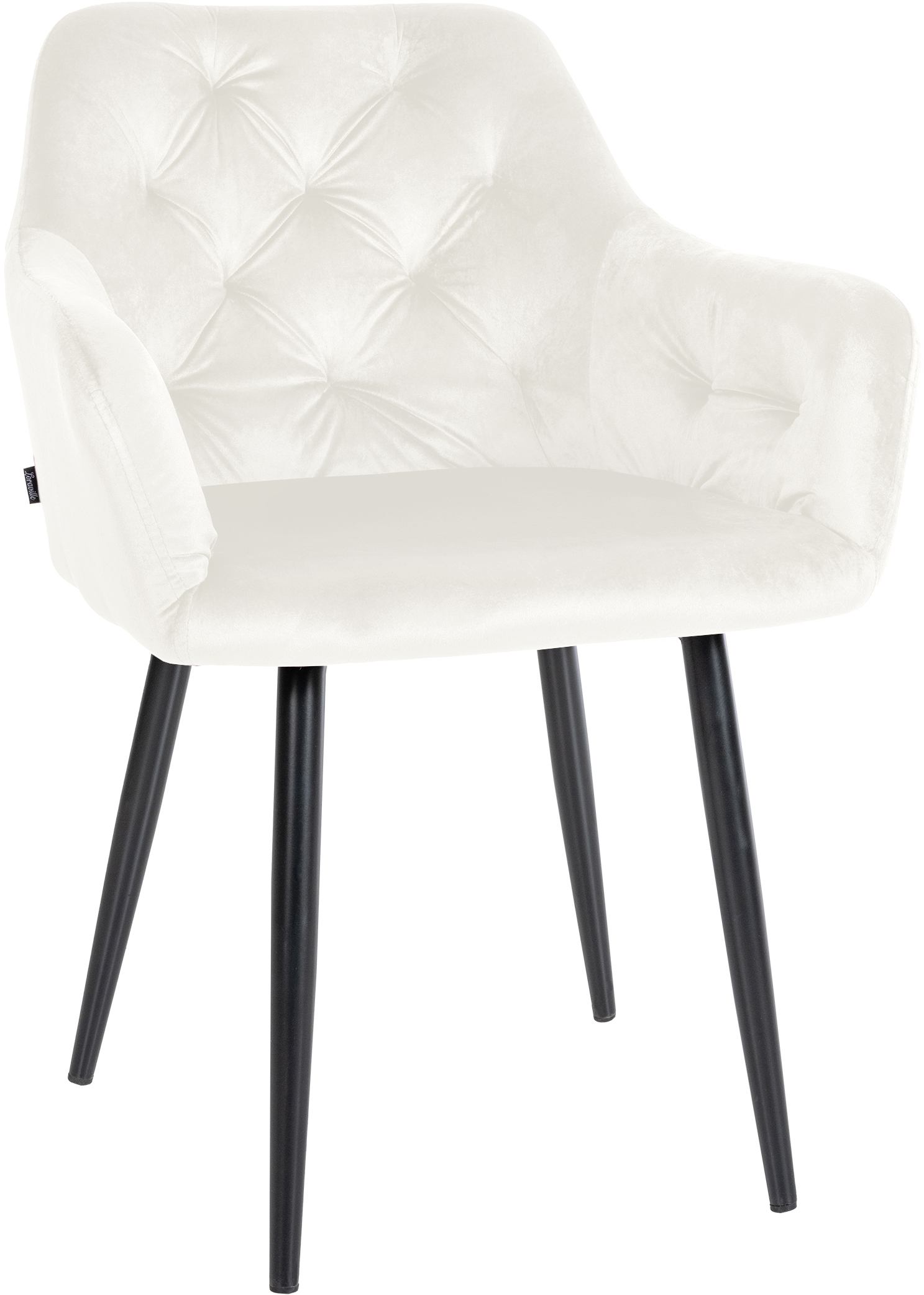 Lot de 2 chaises de salle à manger Stanley velours