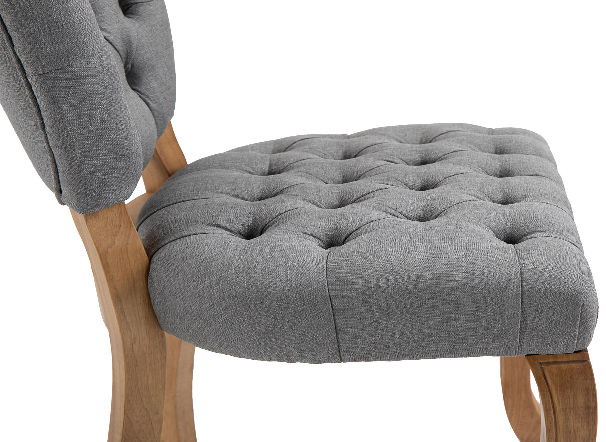 Chaise de salle à manger Temara en tissu