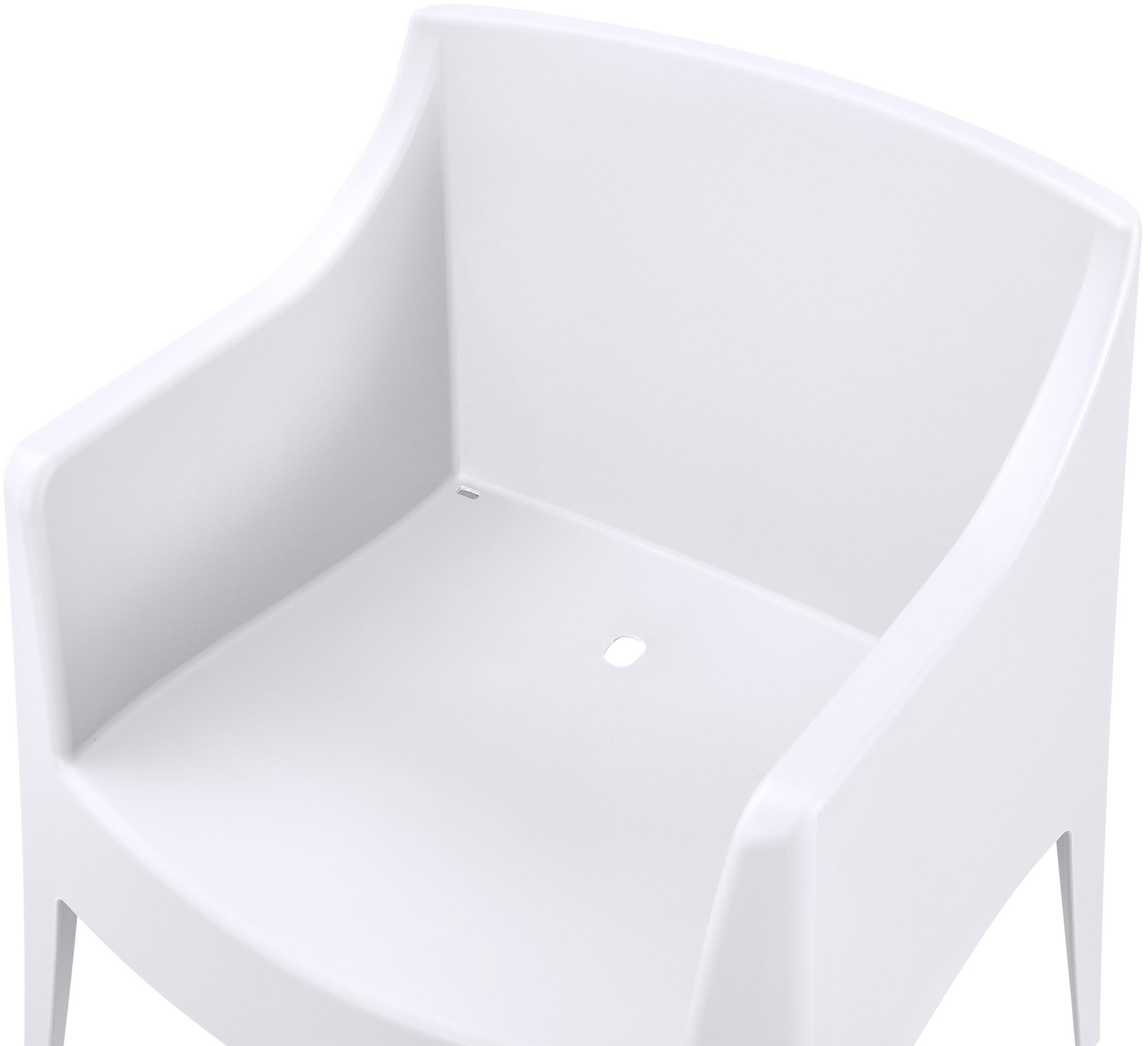 Lot de 6 Chaises de Jardin Bartal Empilables en Polypropylène Résistant aux UV et Intempéries - Fauteuils d'Extérieur Design