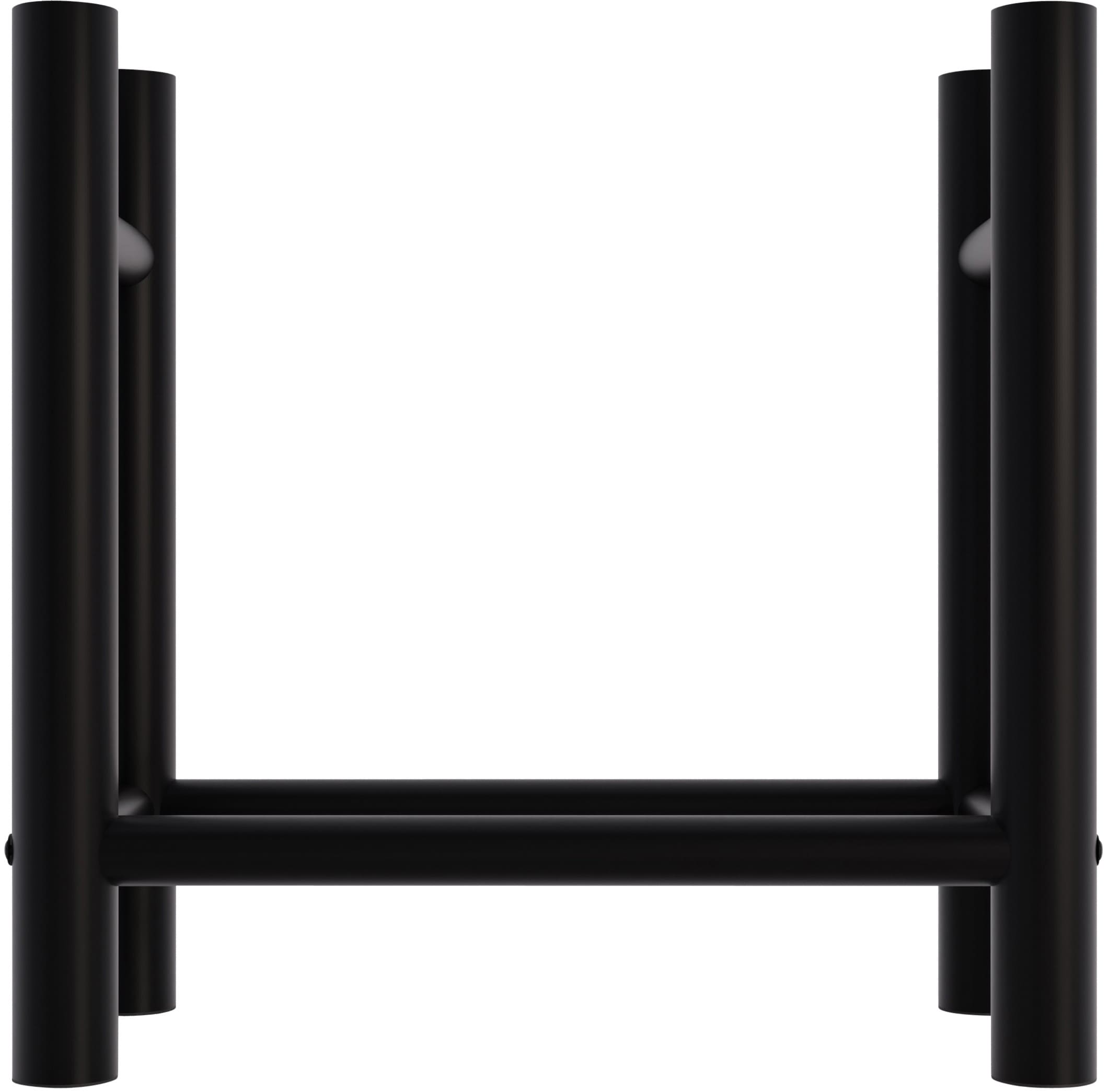 Porte-bûches Medya en métal noir