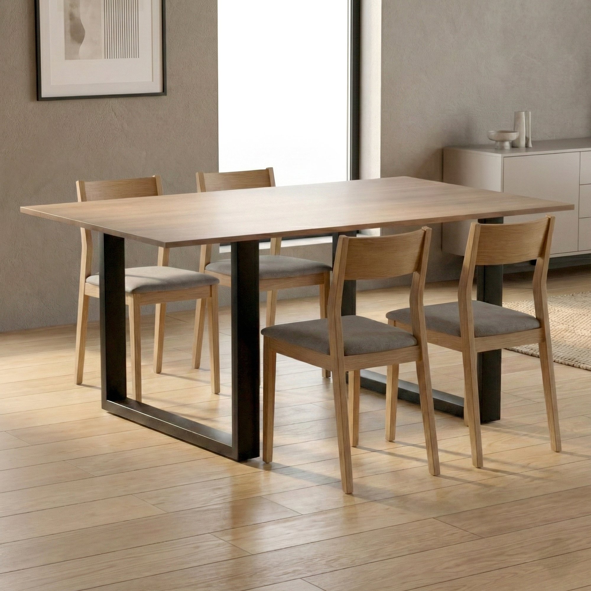 Lot de 2 pieds de table Ilkan