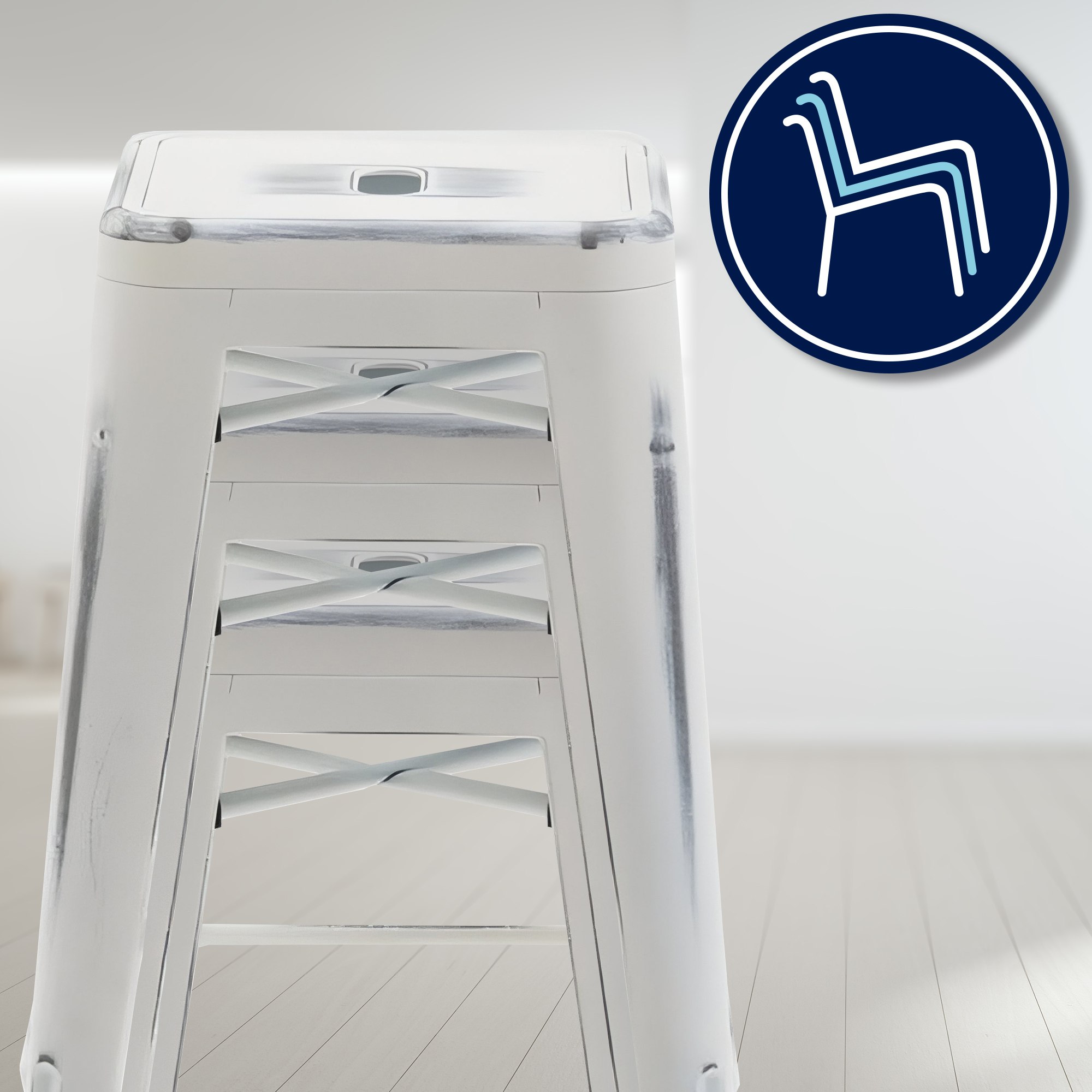 Lot de 2 tabourets de bar Joshua