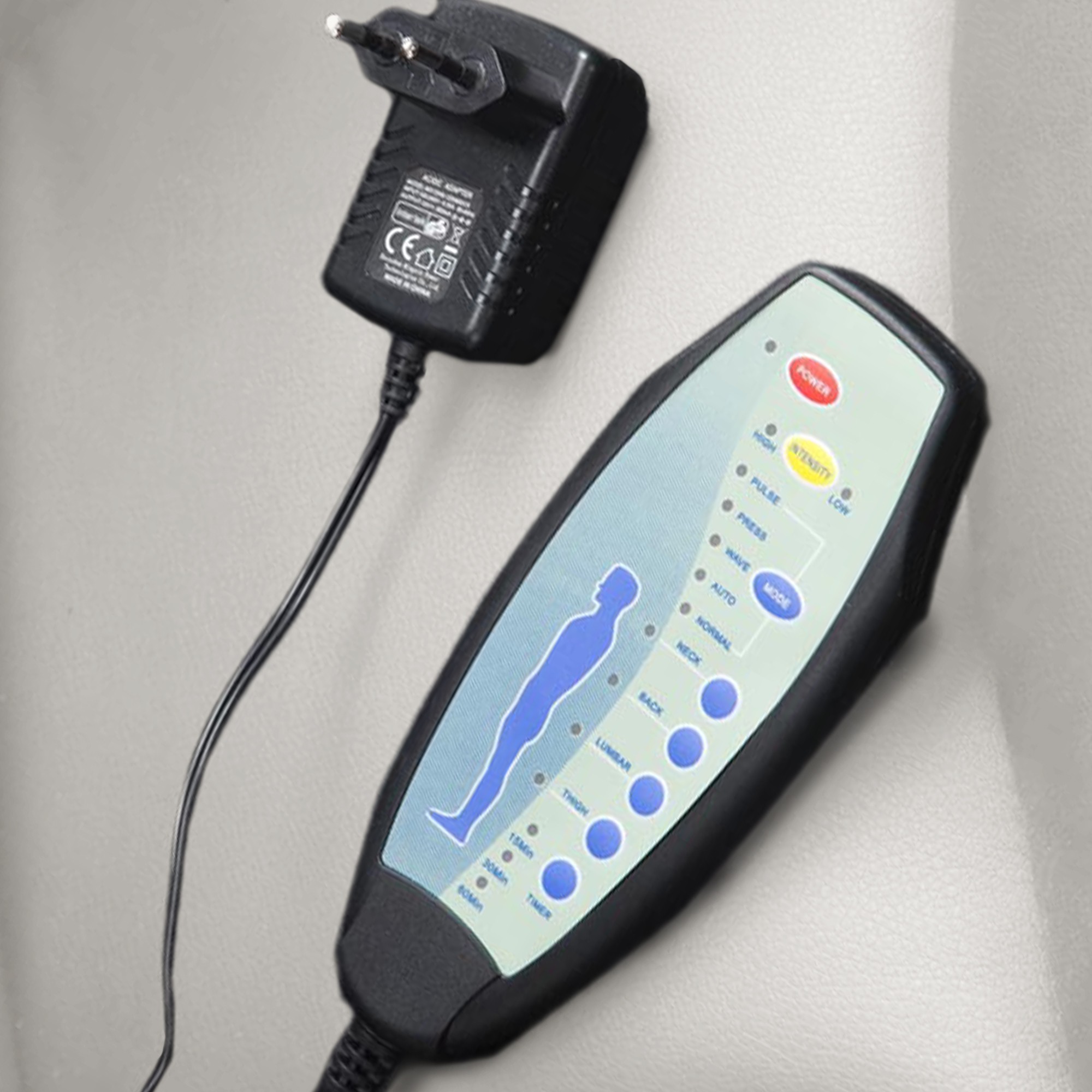 Chaise de bureau Pacific avec fonction massage simili cuir