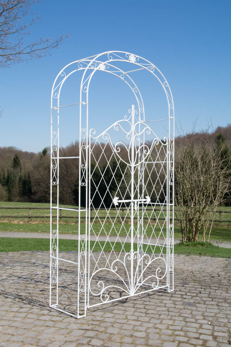 Arche à rosiers en fer Melissa avec porte