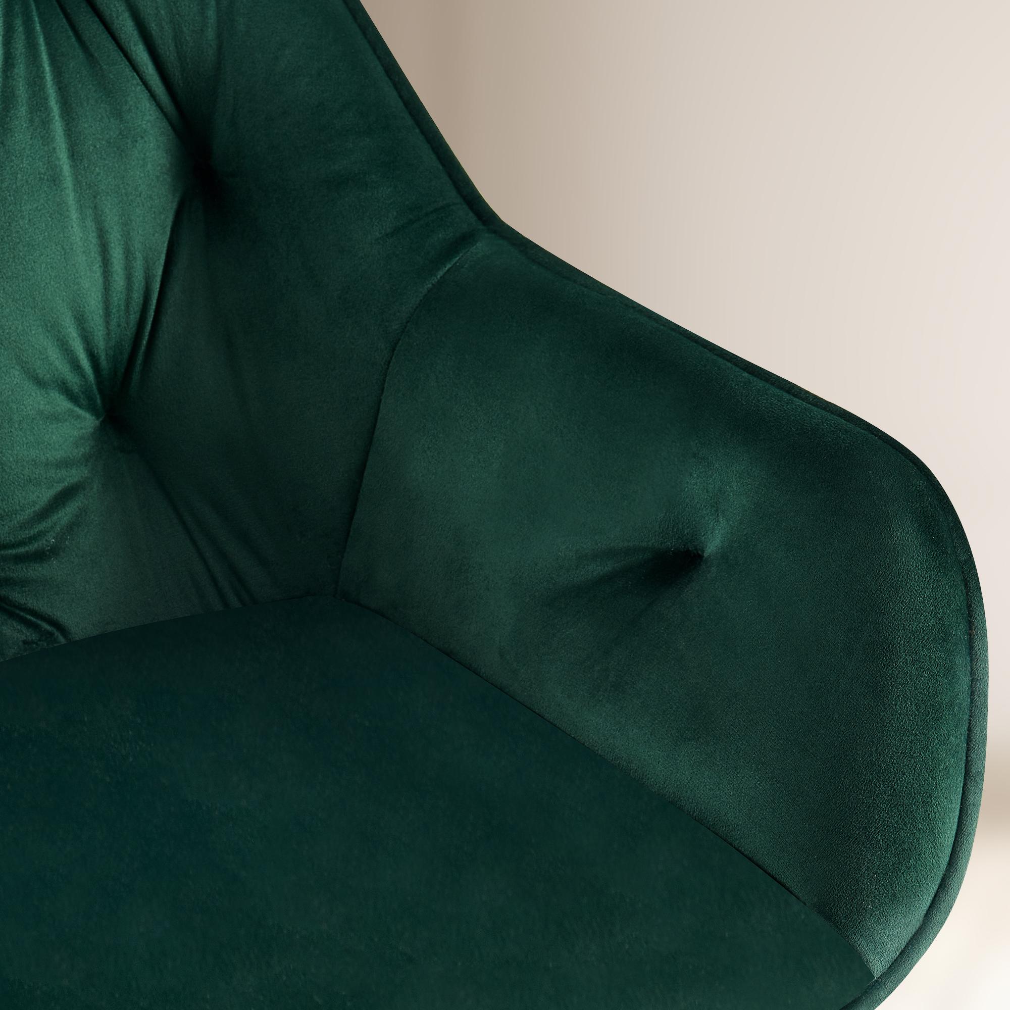 Lot de 2 chaises de salle à manger Cassis revêtement en velours