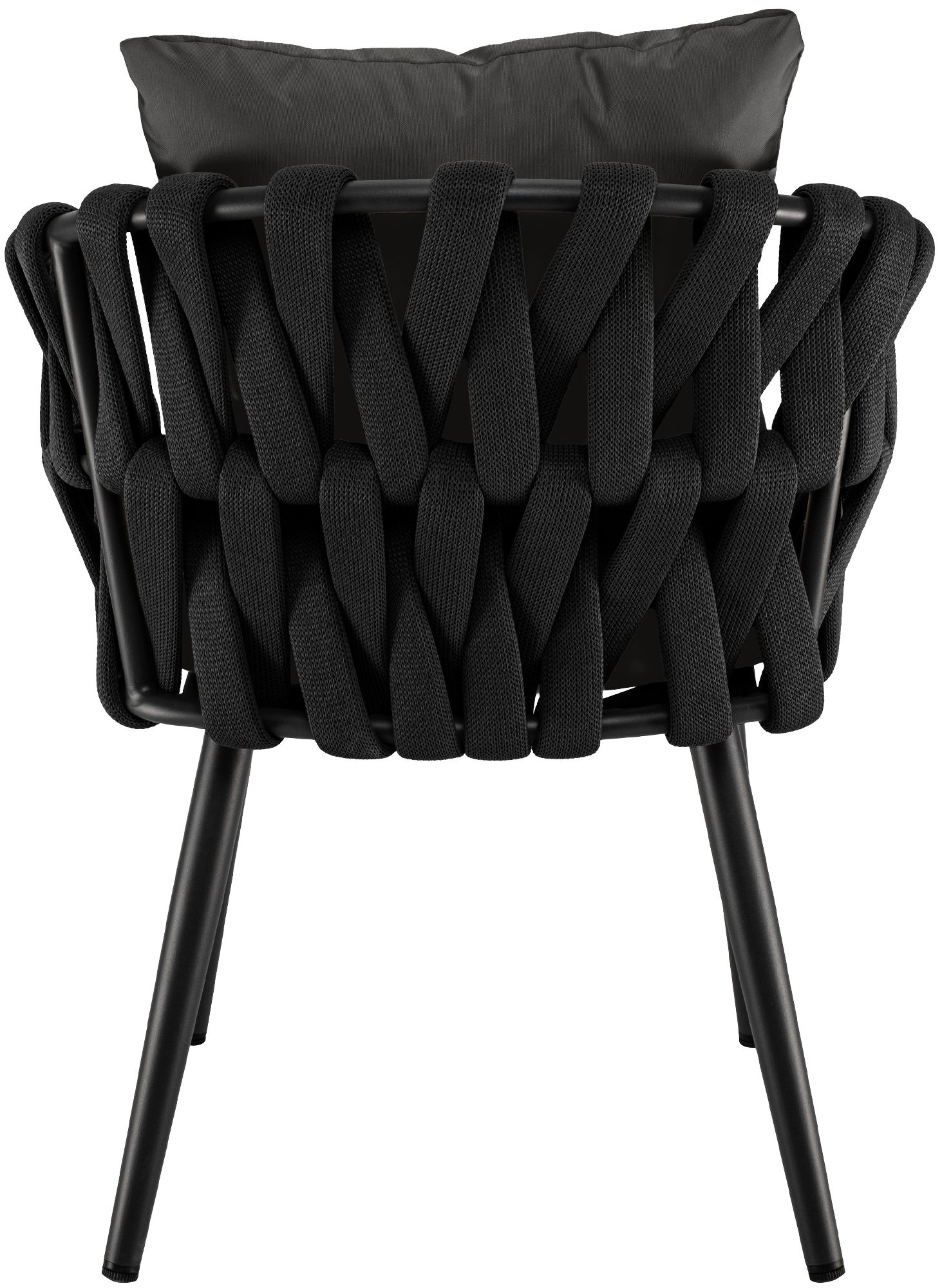 Fauteuil de jardin Naxos anthracite avec coussin d assise