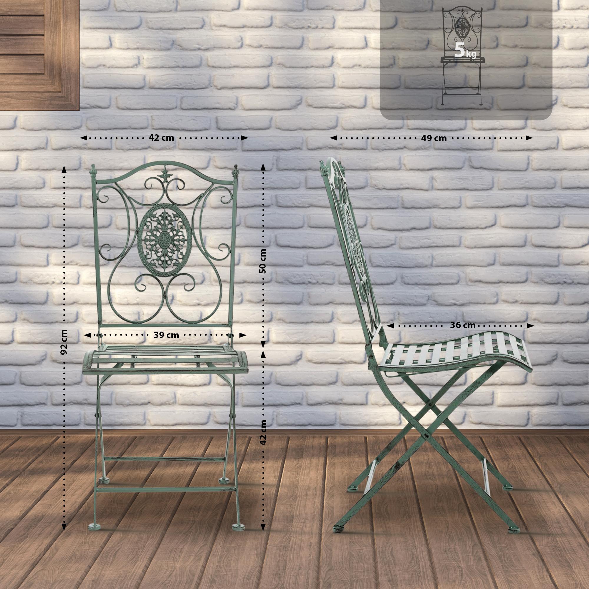 Chaise de jardin en métal Sibell