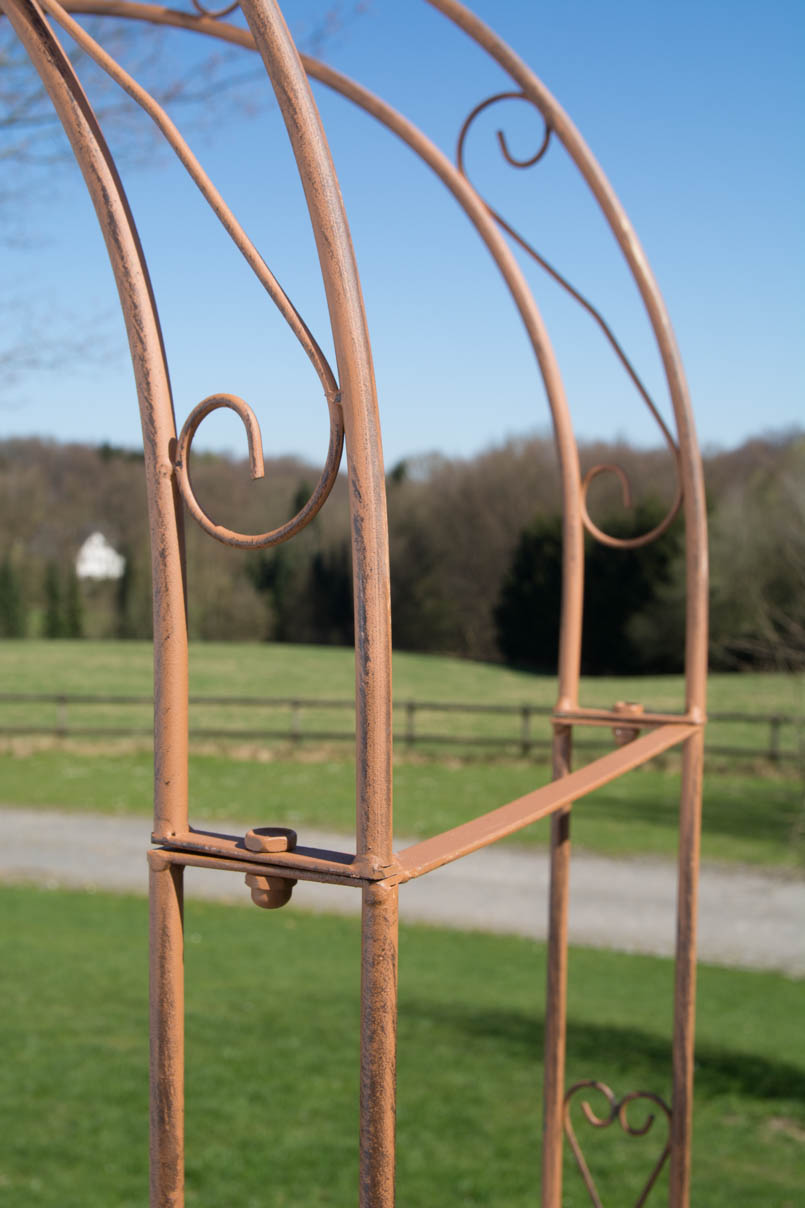 Arche à rosiers en fer Melissa avec porte