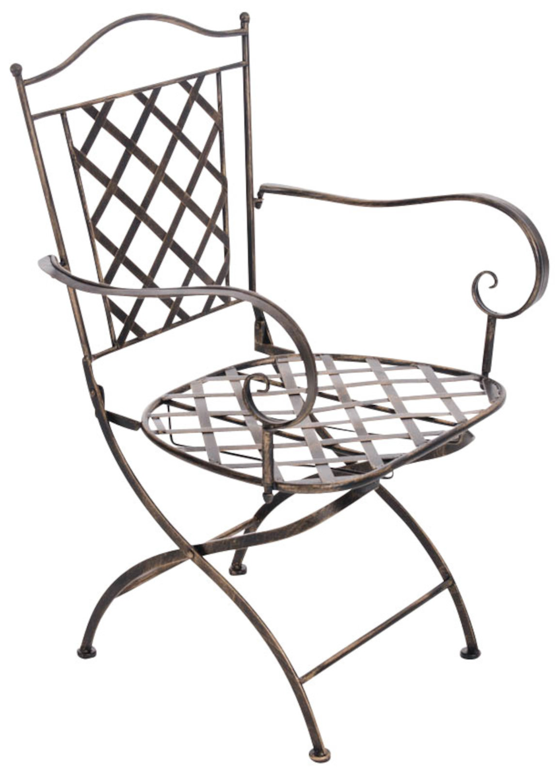 Lot de 2 chaises de jardin pliables Adara en fer