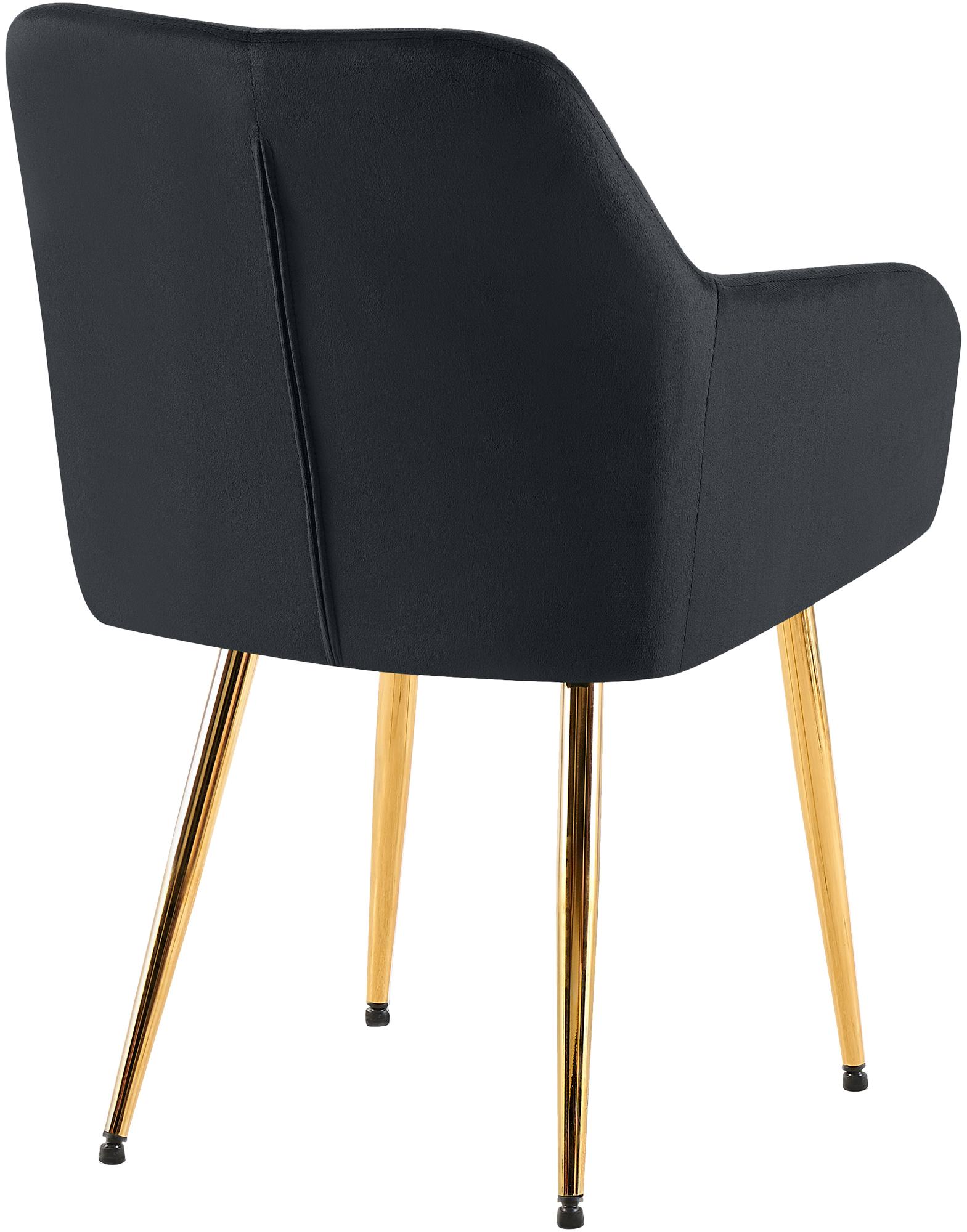 Lot de 2 chaises de salle à manger Monett velours
