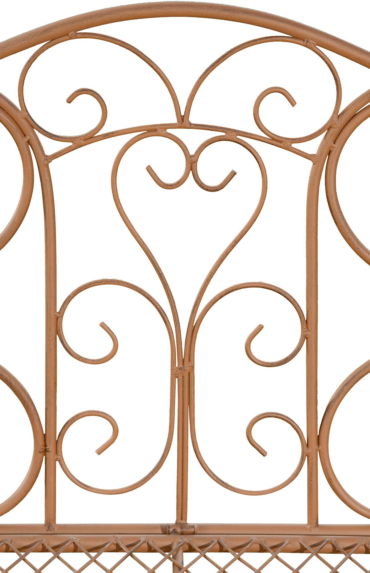 Banc de jardin au style antique Tara en fer forgé