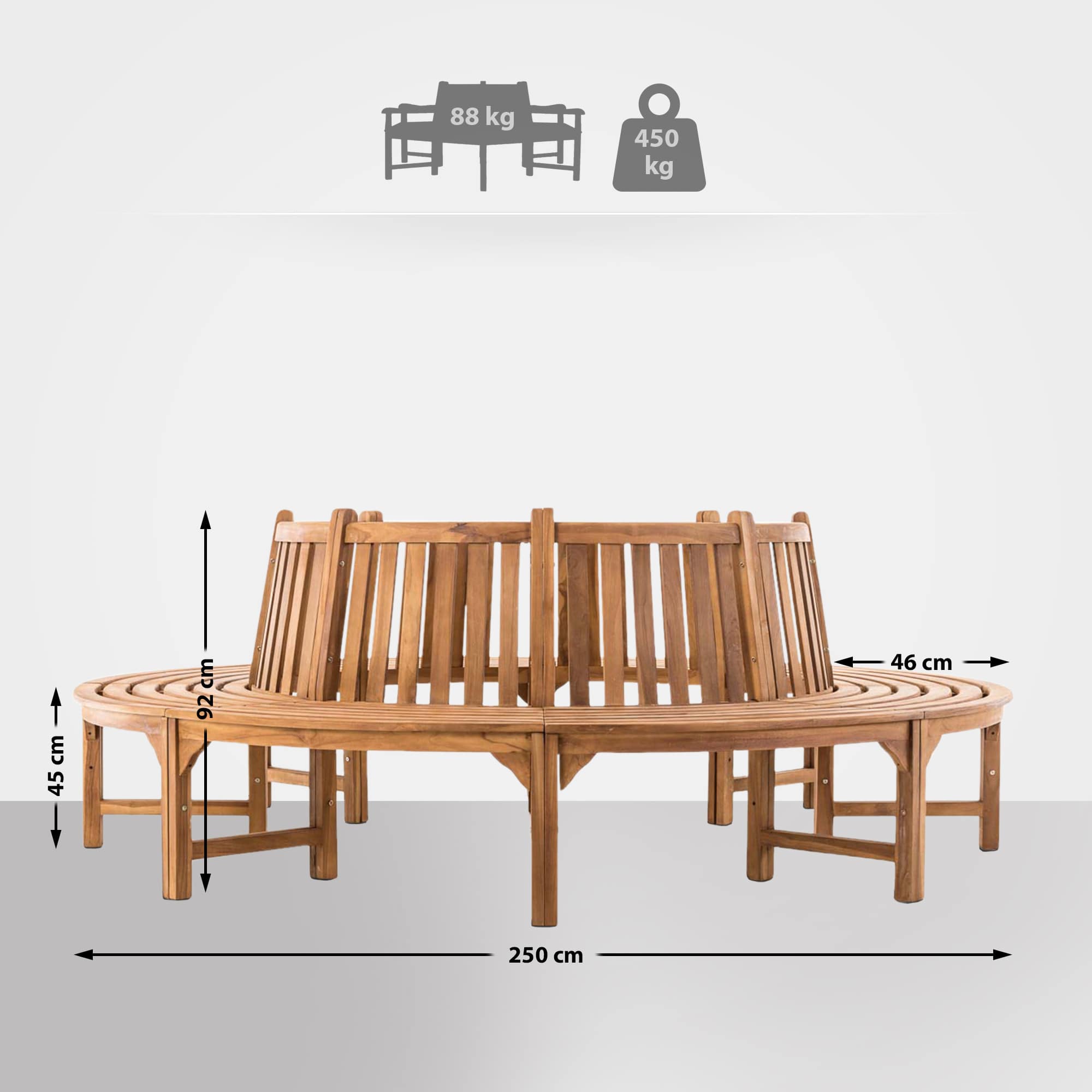 Banc d'arbre Novum