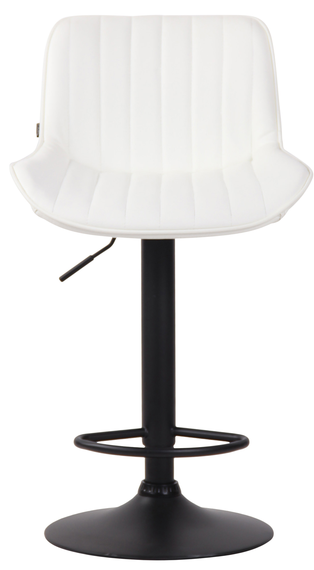 Lot de 2 Tabourets de bar Lentini en Similicuir Pied trompette en Métal