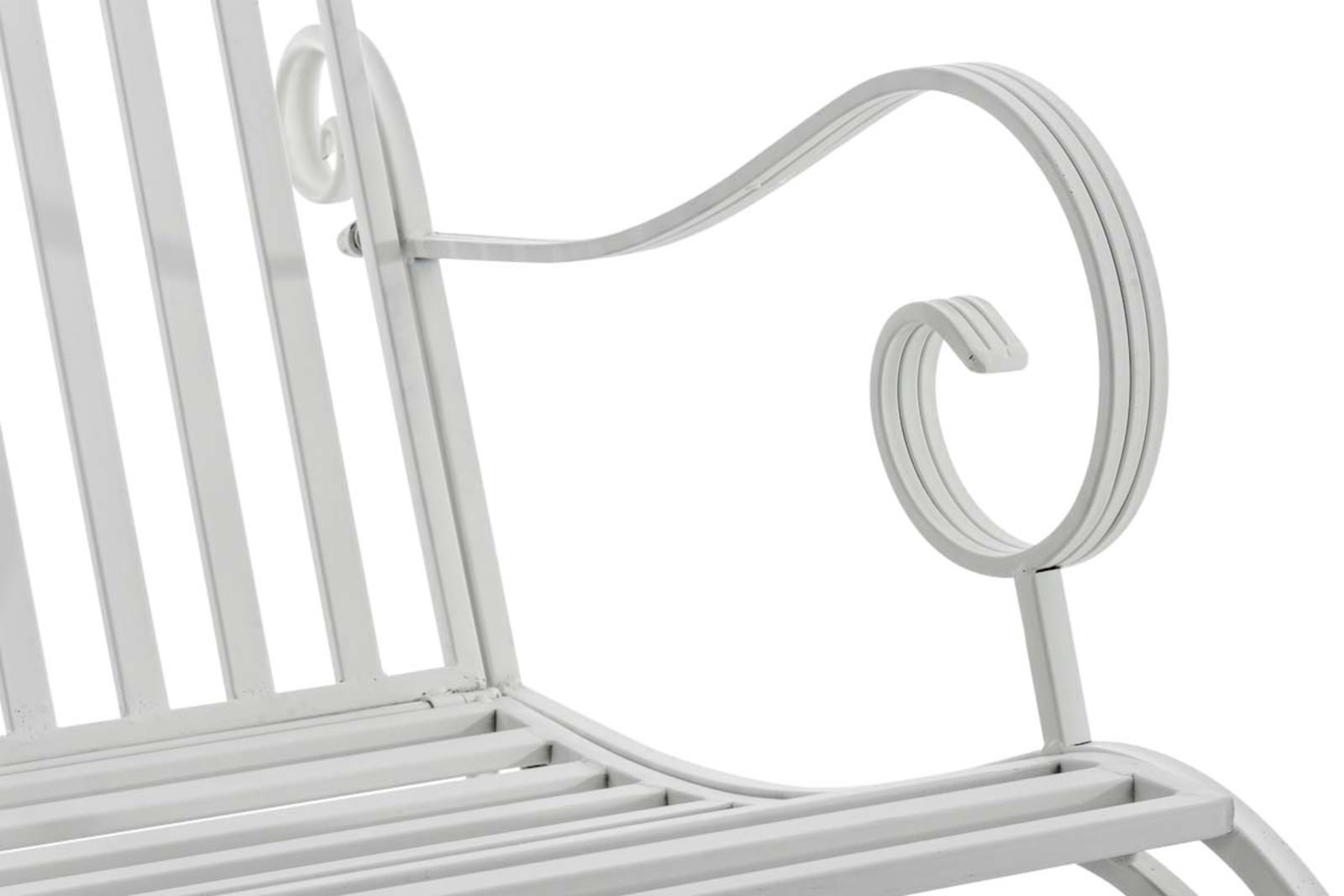 Lot de 2 Fauteuils à bascule d'extérieur Smilla en fer forgé