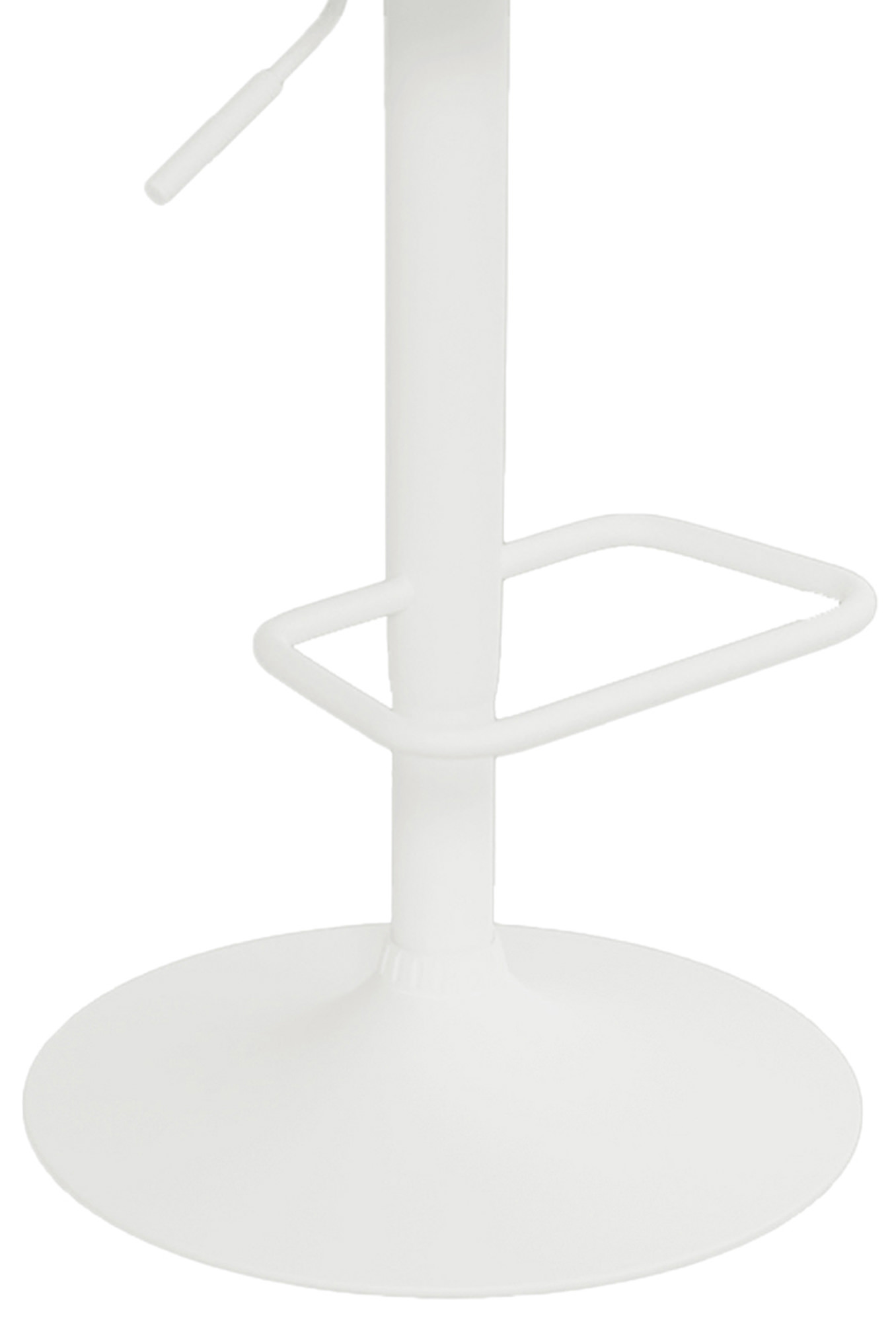 Tabouret de bar Detmold Similicuir avec pied en métal réglable et pivotant