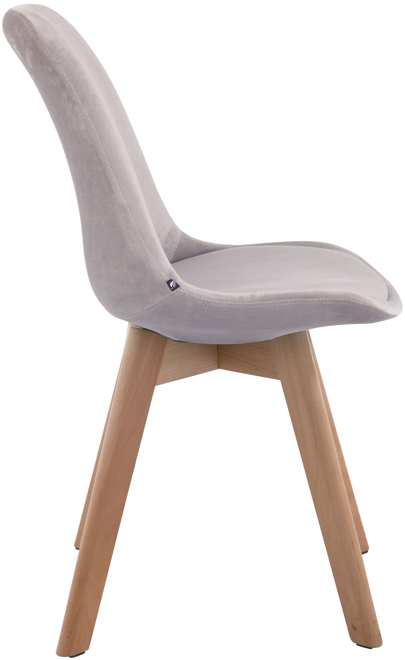 Lot de 4 Chaises de salle à manger Borneo V2 en velours