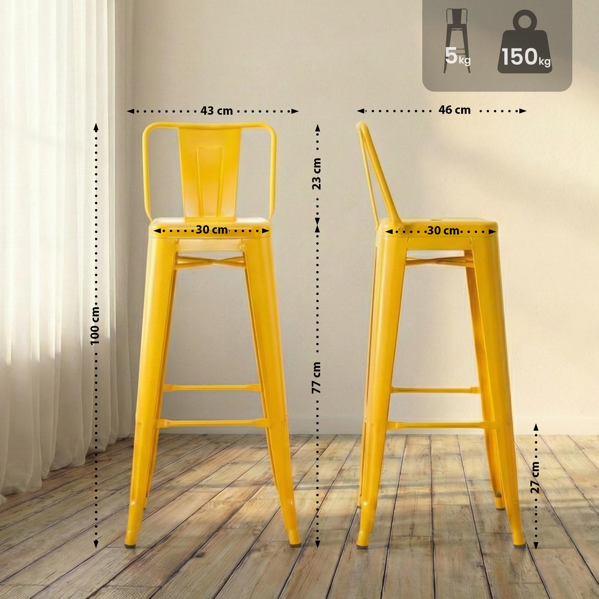 Lot de 2 Tabourets de Bar Mason