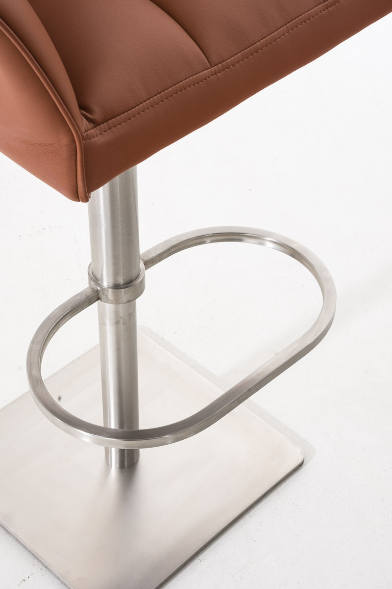 Lot de 2 tabourets de bar Damaso en similicuir
