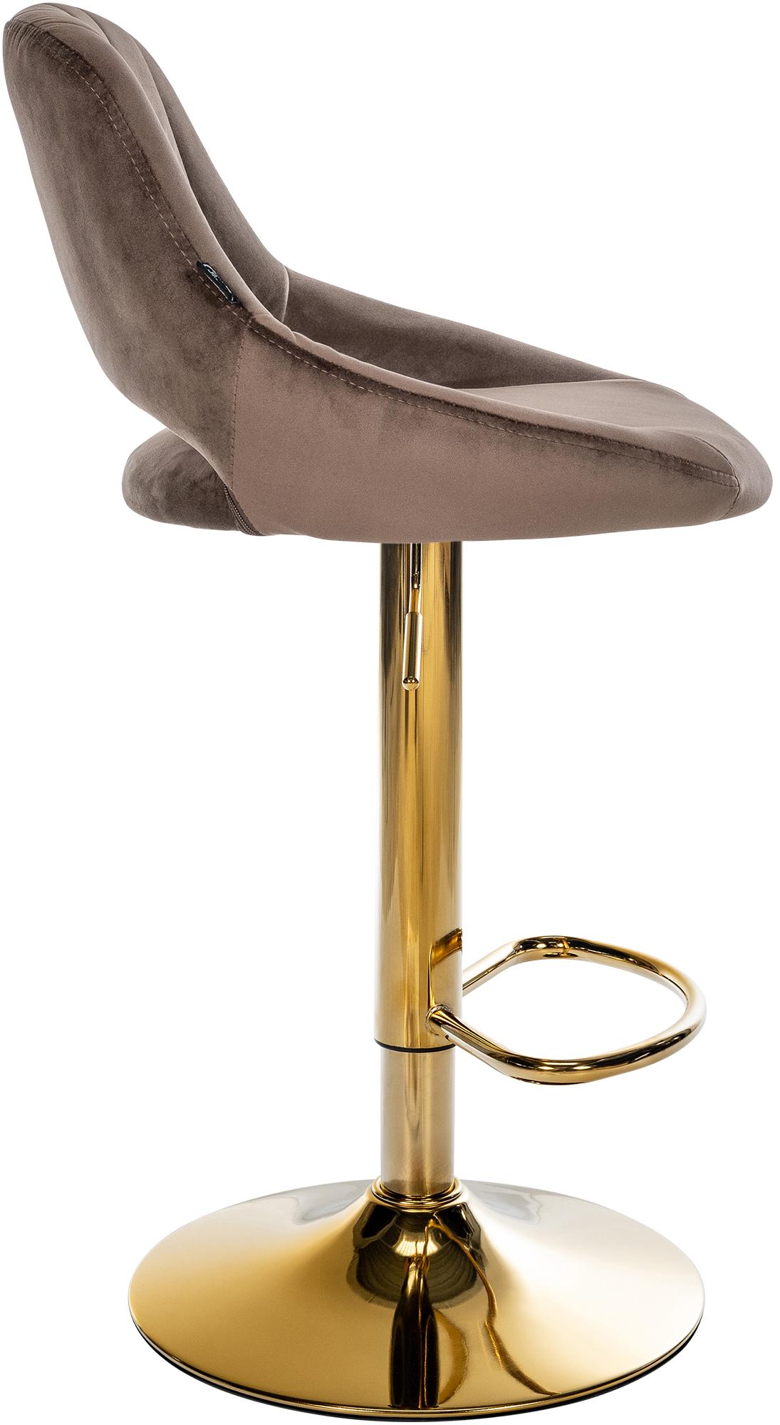 Lot de 2 tabourets de bar Milet en velours
